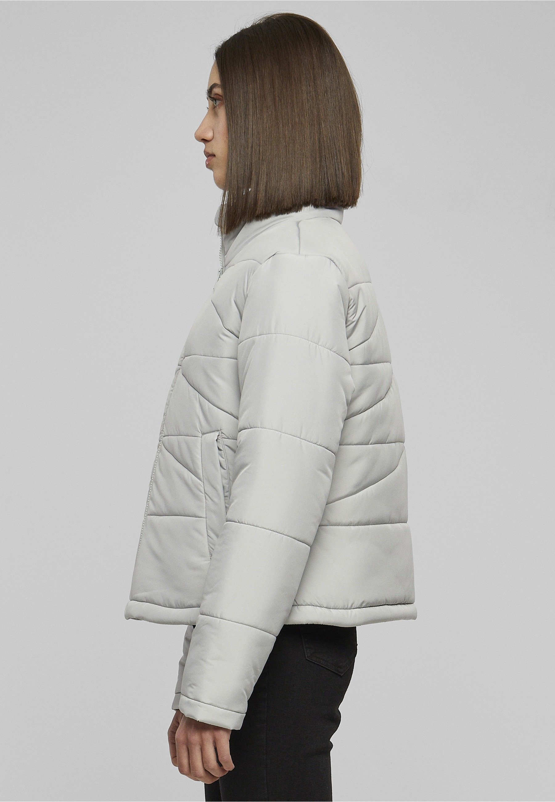 URBAN CLASSICS Allwetterjacke »Urban Classics Damen Ladies Arrow Puffer Jacket« 1 Stk. tlg. ohne Kapuze