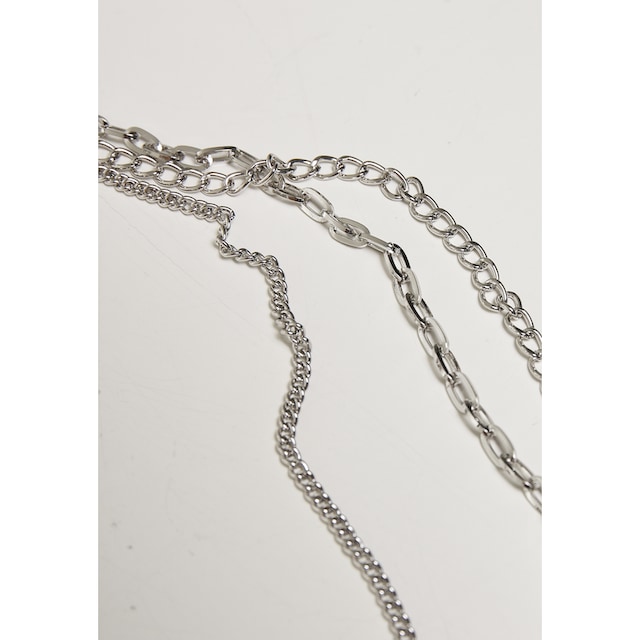 Black Friday URBAN CLASSICS Edelstahlkette »Accessoires Safety Pin Layering  Necklace« | BAUR