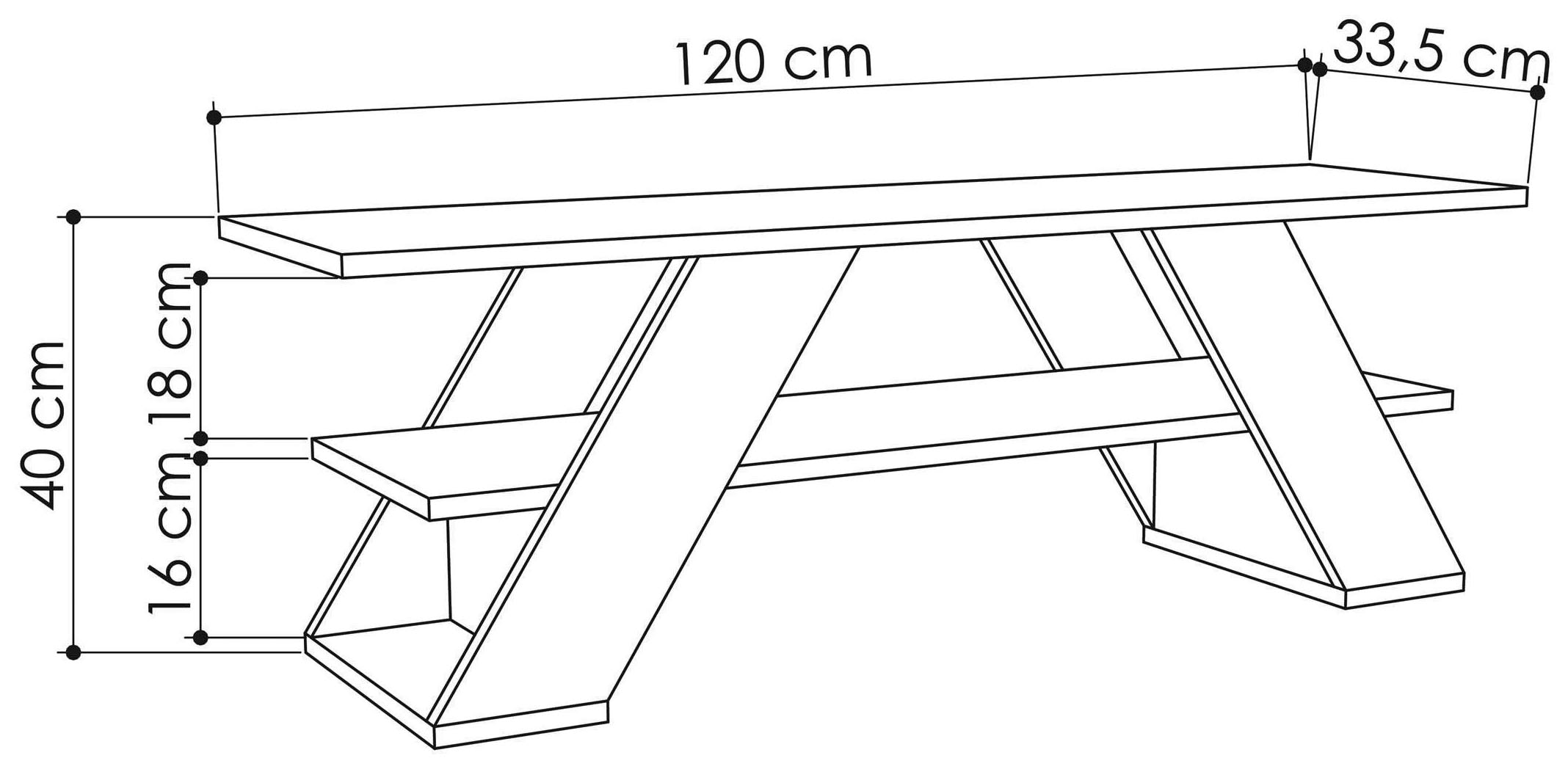 Decortie TV-Schrank »Farfalla TV Schrank«, (Packung), Einfache Montage,Platzsparend