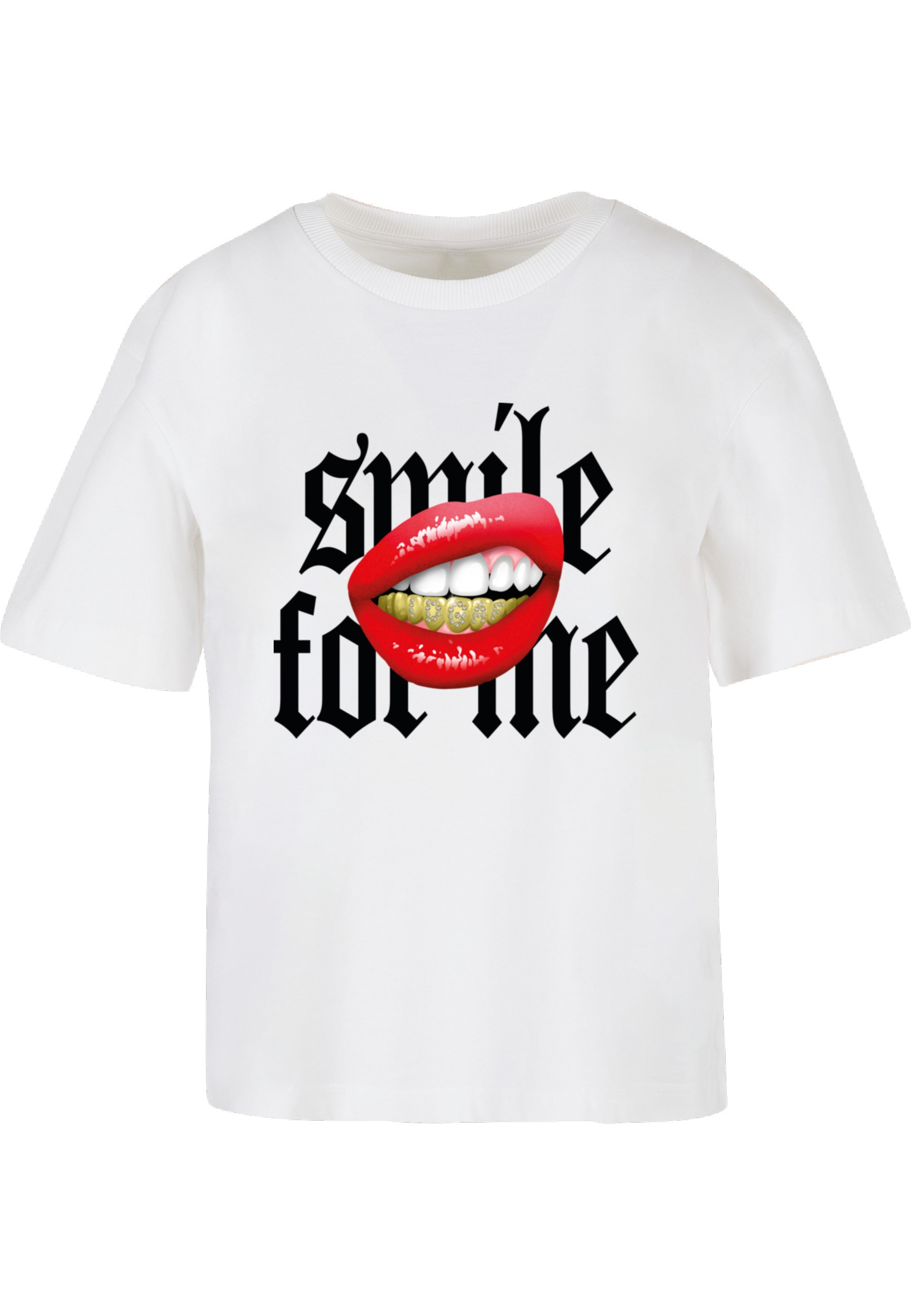 Miss Tee T-Shirt "Miss Tee Damen Smile For Me Tee" 1 Stk. günstig online kaufen