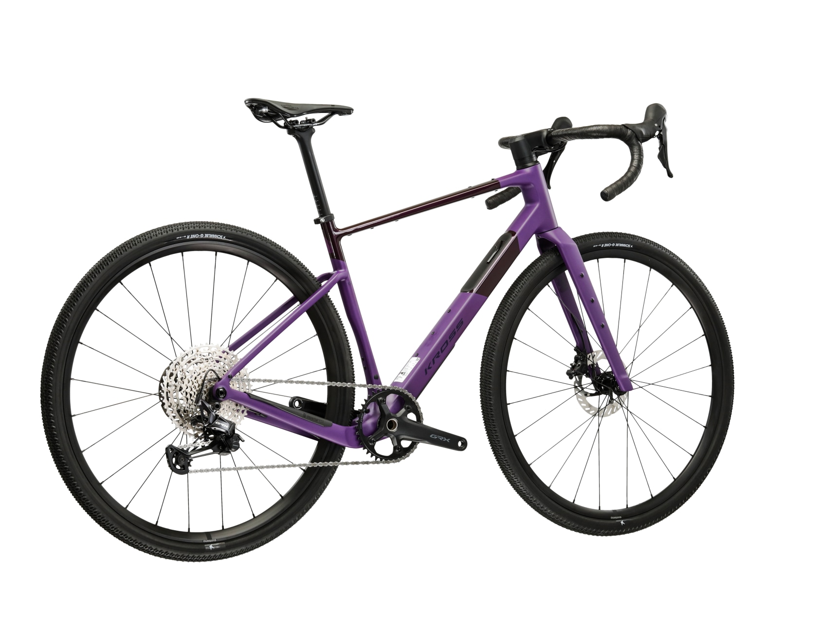 Kross Gravelbike »Carbon Esker ADV 1.0 28" lila 12 Gänge 2026« 12 Gang Shimano GRX RX822 Schaltwerk Kettenschaltung Rahmen aus Carbon