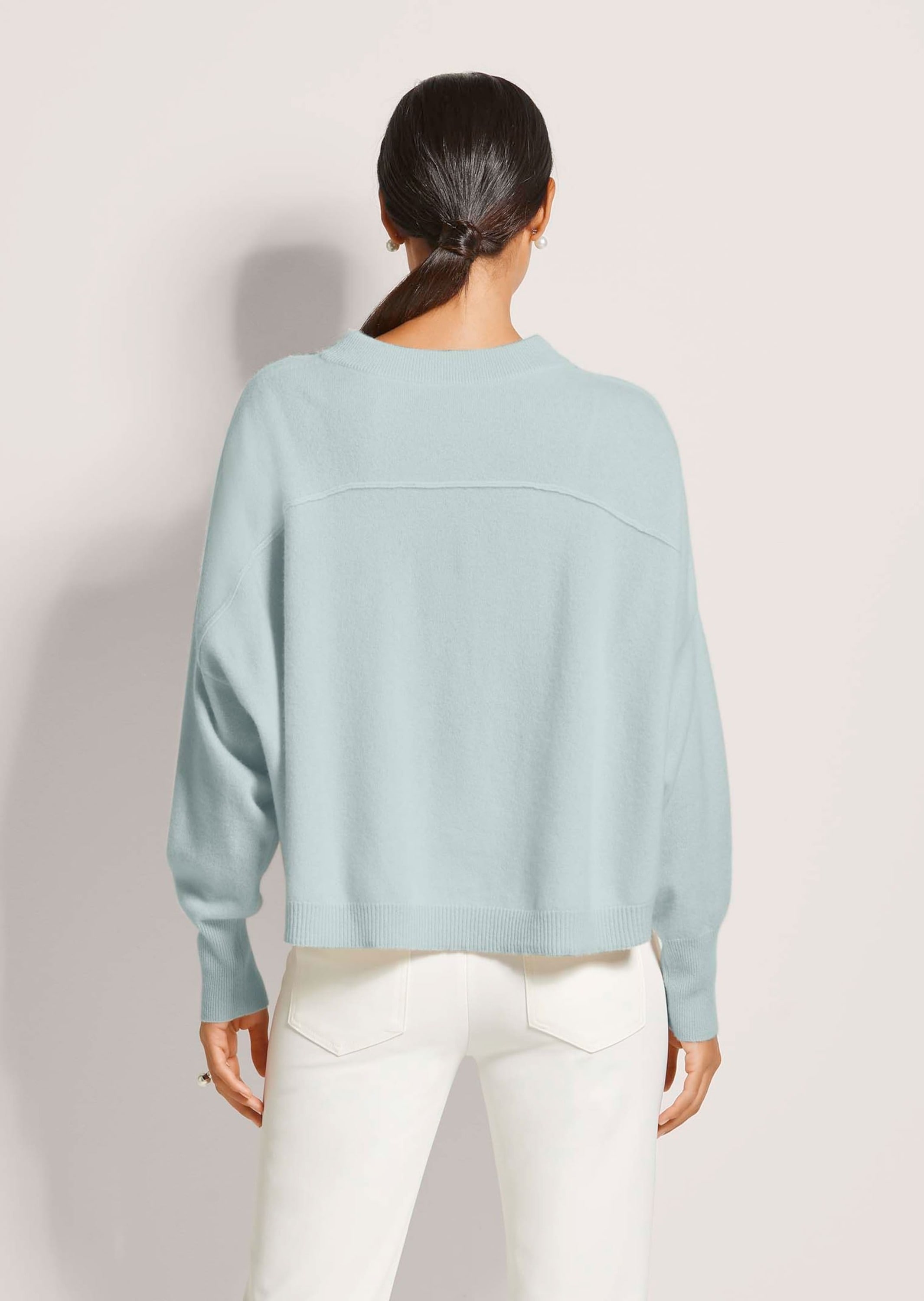 MADELEINE Longpullover »Strickpullover Kaschmir Pullover mit Rundhalsausschnitt« Oversized Look