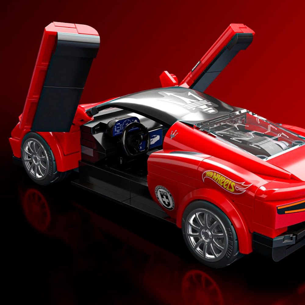 Mattel® Modellbausatz »Mattel Brick Shop, Hot Wheels, SPEED SERIES MASERATI MC20« 250 Stk. tlg. 1:32