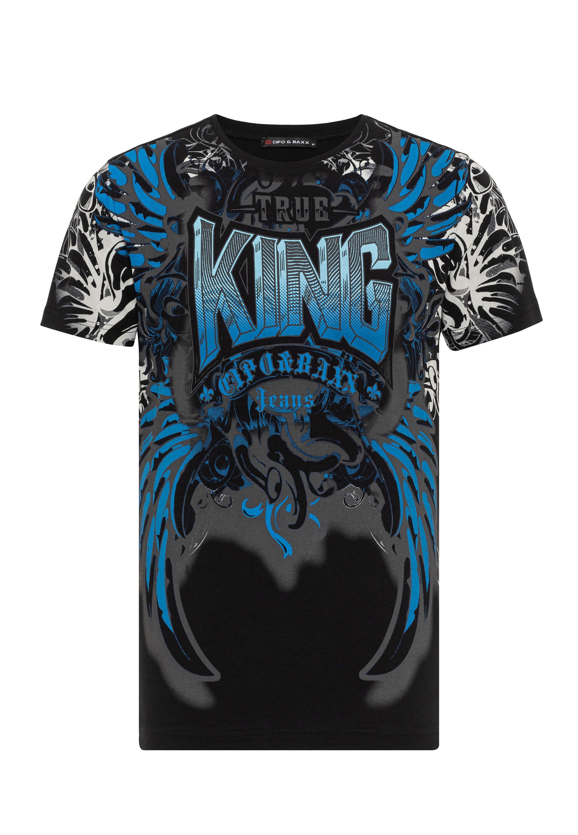 Cipo & Baxx T-Shirt »T-Shirt«, mit hochwertigem Frontmotiv