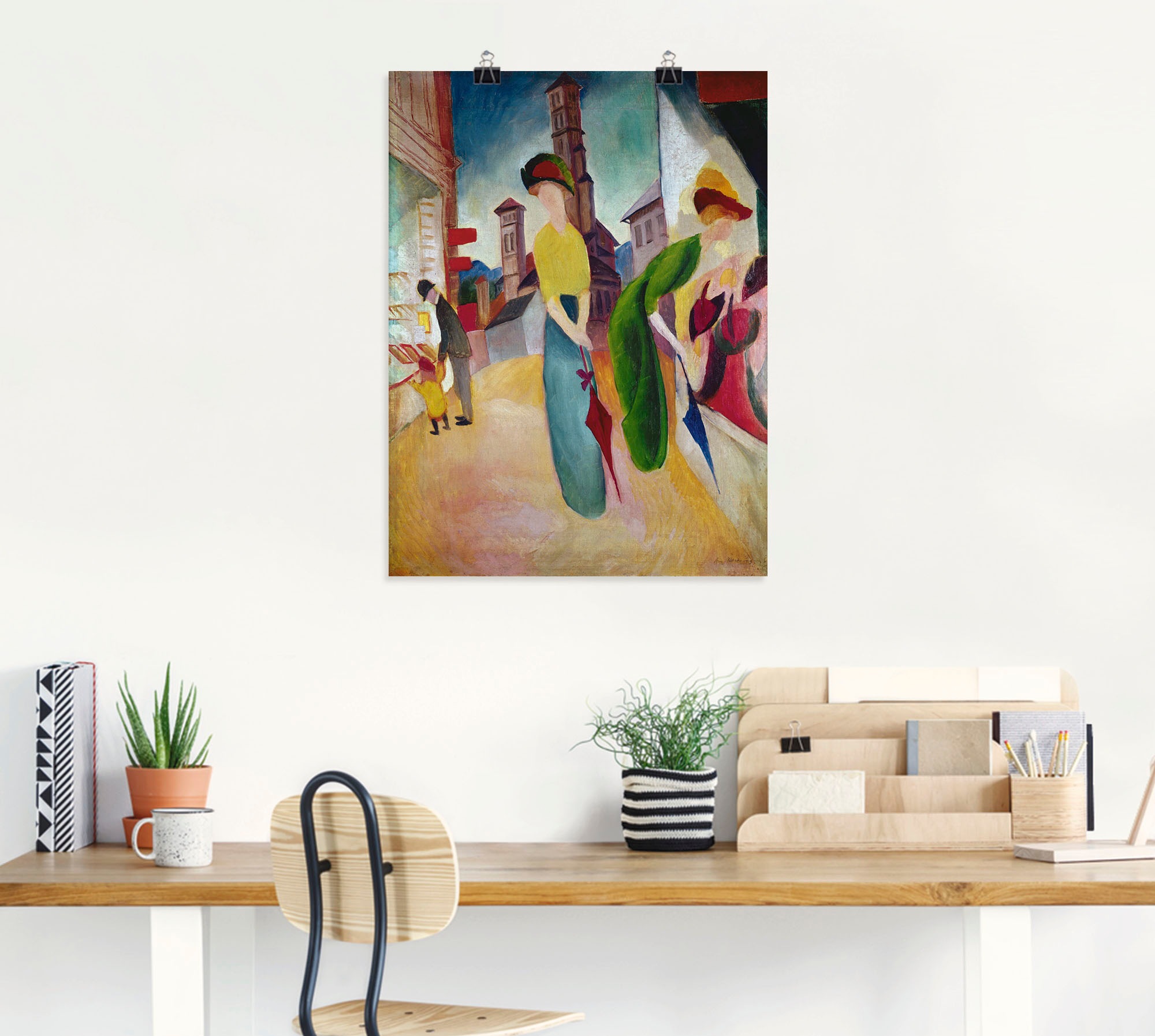 Artland Wandbild »Vorm Hutladen. 1913« Frau 1 Stk. tlg. als Leinwandbild, Poster, Wandaufkleber in verschied. Größen