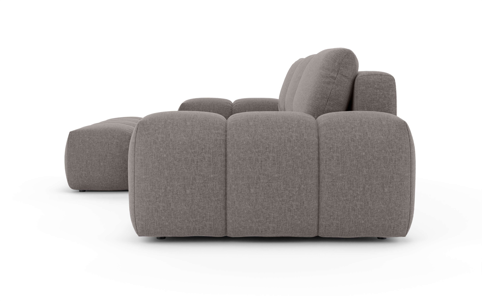 INOSIGN Ecksofa »AZITA klein optionale Schlafsofa mit Bettkasten, B/T/H: 270/166,5/84cm«, L-Form mit Wellenunterfederung, Bubble-Optik