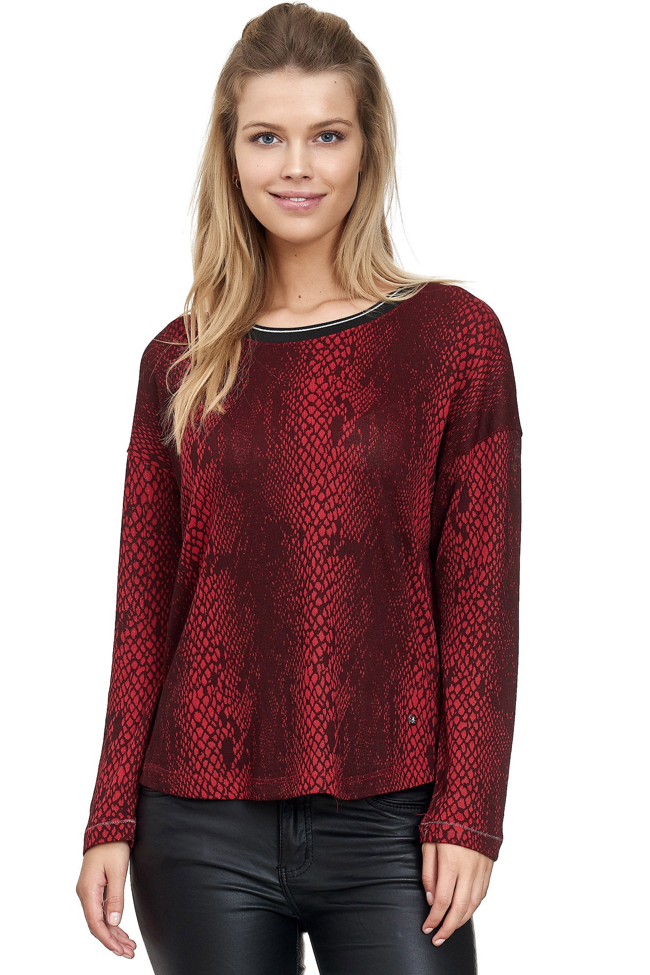 Decay Langarmshirt, mit tollem Schlangen-Muster
