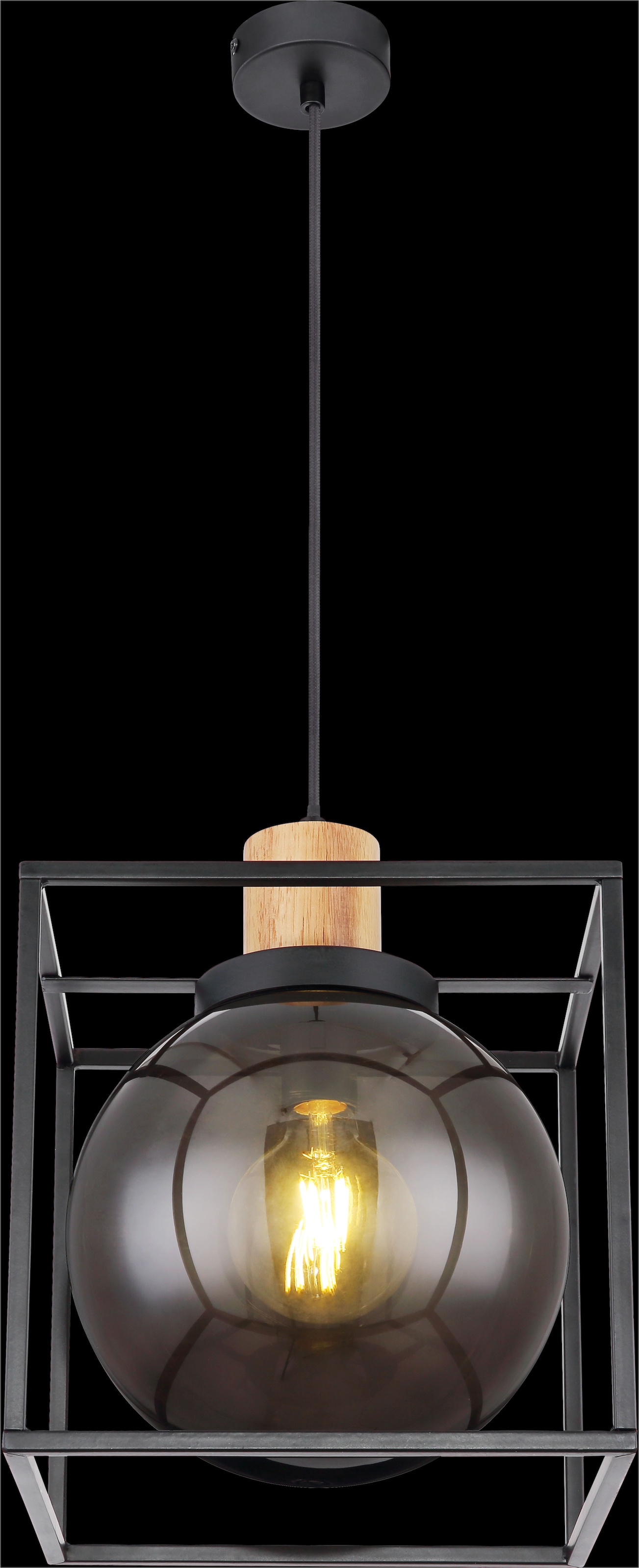 GLOBO LIGHTING Hängeleuchte »HILKO«, Leuchtmittel E27 | ohne Leuchtmittel, Hängelampe/Pendelleuchte/Esszimmer/Wohnzimmer/Esstisch