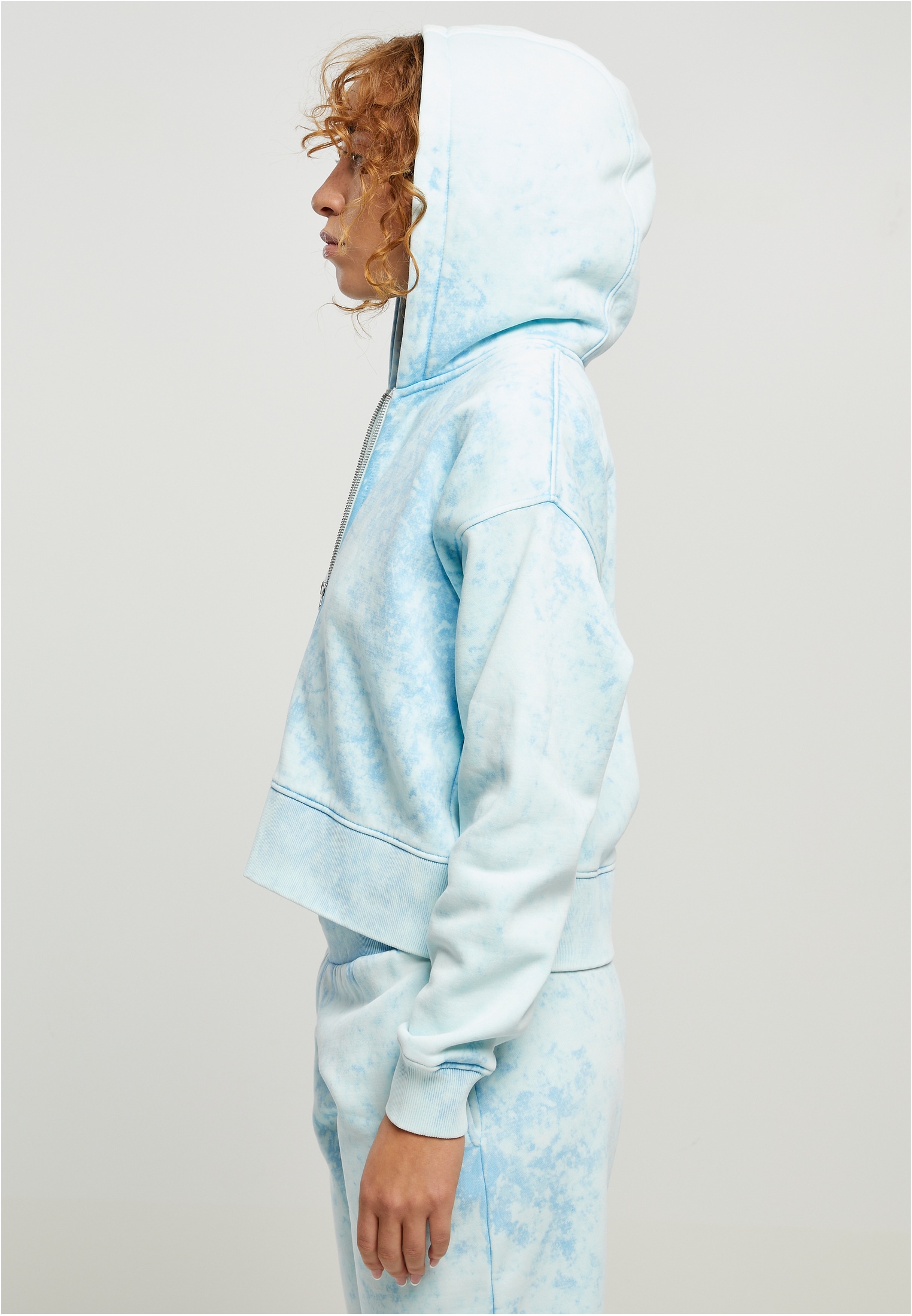 Hoody«, CLASSICS tlg.) Washed Short Zip URBAN (1 BAUR online | Towel Oversized kaufen Sweatjacke Ladies »Damen