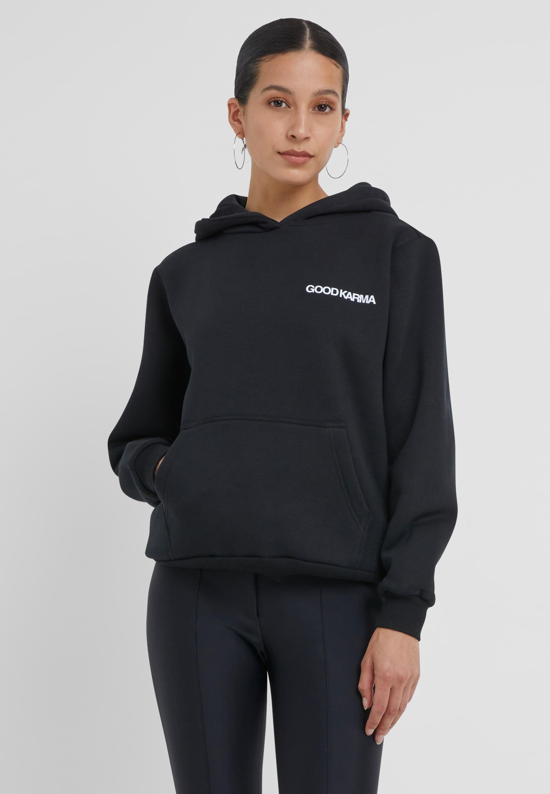 Miss Tee Kapuzenpullover »Miss Tee Back Around Ladies Fluffy Hoody«, (1 tlg.)
