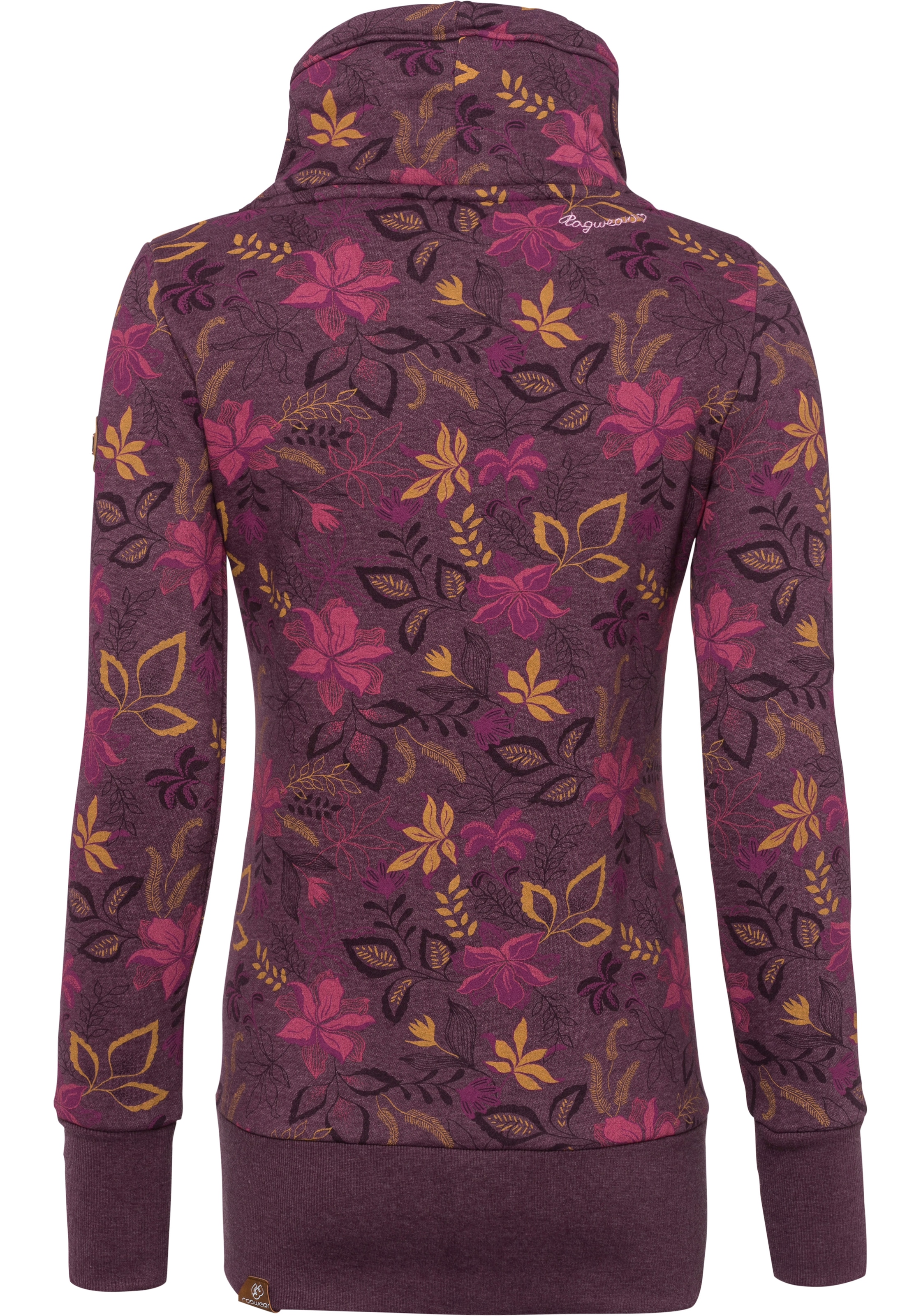 Ragwear Sweater "NESKA O", Kapuzen-Sweater mit asymetrischem Schalkragen günstig online kaufen