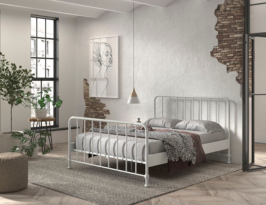 Thumbnail - Vipack Metallbett "Bronxx, standfest gebaut, gradlinige Optik in zeitlosem Design", (in 2 Größen und verschiedenen Farbe...