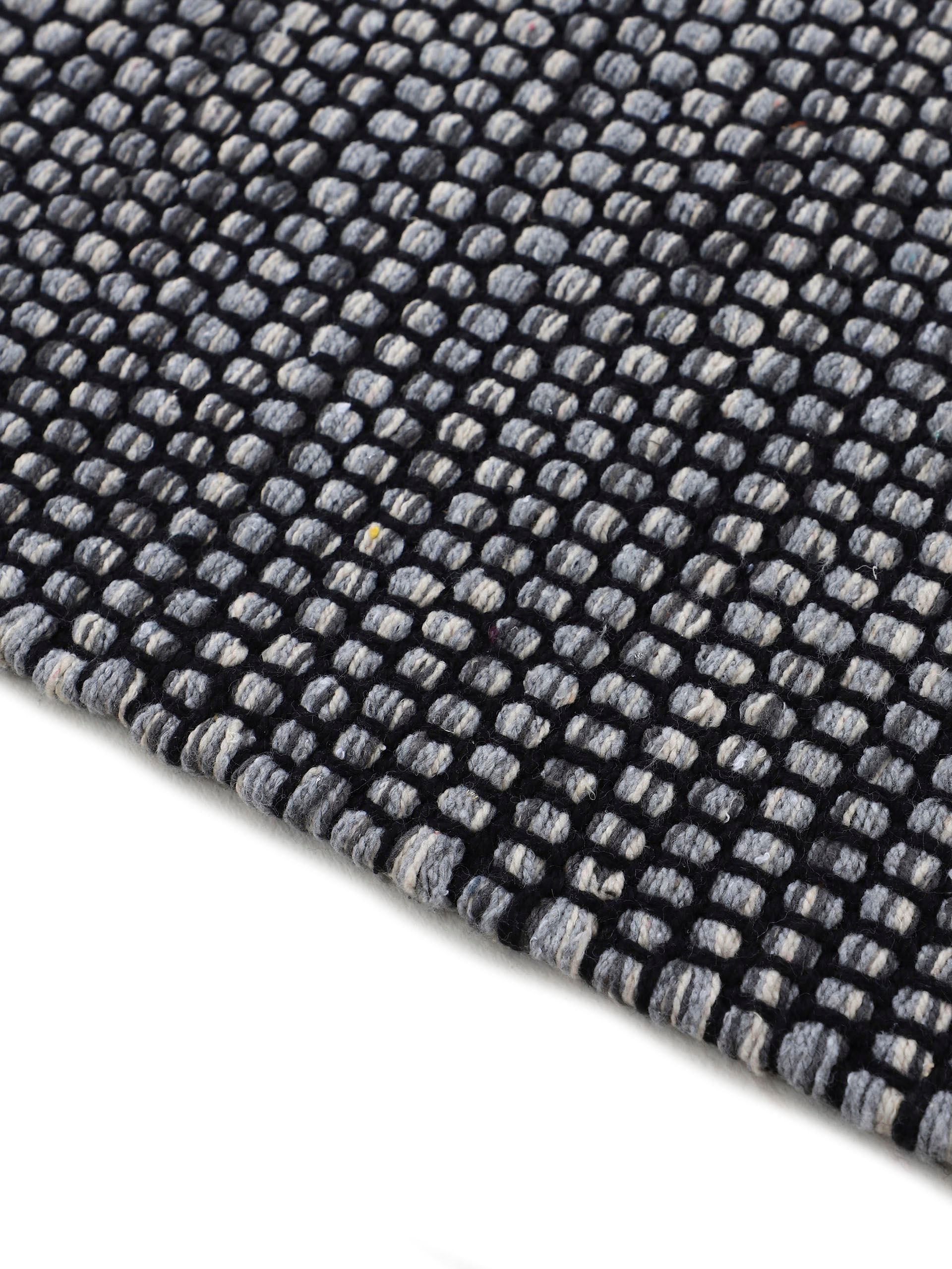 Teppich CARPETFINE "Kelim Mia, auch als Läufer erhältlich", grau, B:60cm H:6mm L:180cm, Baumwolle, Teppiche, Teppich, handgewebt, Baumwolle, Wendeteppich, Fleckerl, Bordüre, Wohnzimmer 3