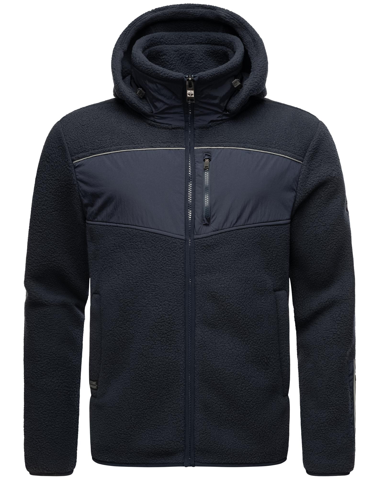 Stone Harbour Fleecejacke »Illian«, mit Kapuze, Sportliche Herren Fleece-Outdoorjacke mit Kapuze