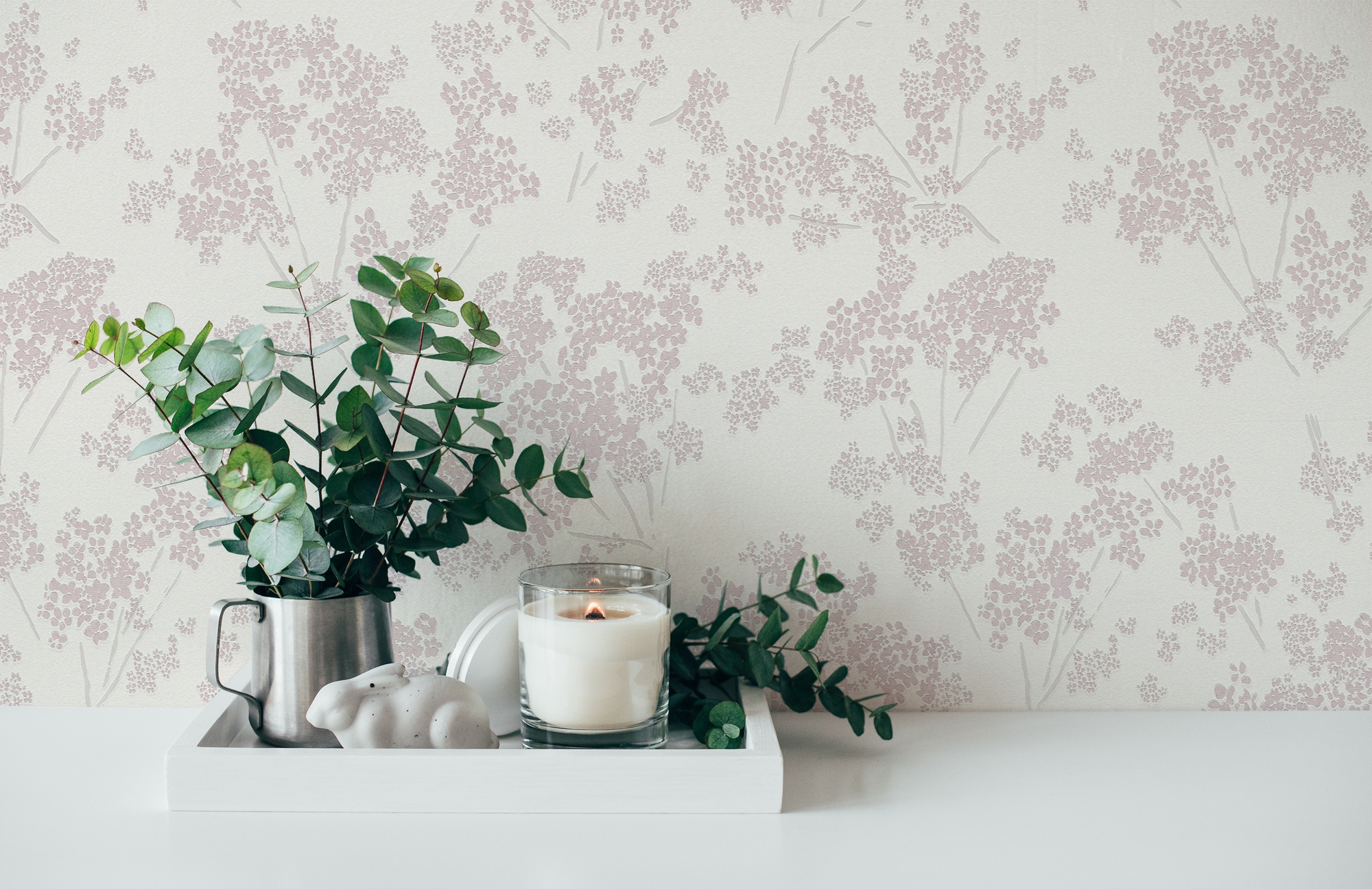 A.S. Création Vliestapete »Casual Living Blümchen-Tapete Mustertapete Floral Blumen«, matt, Vliestapete Blumentapete für Schlafzimmer Küche Wohnzimmer Blümchen