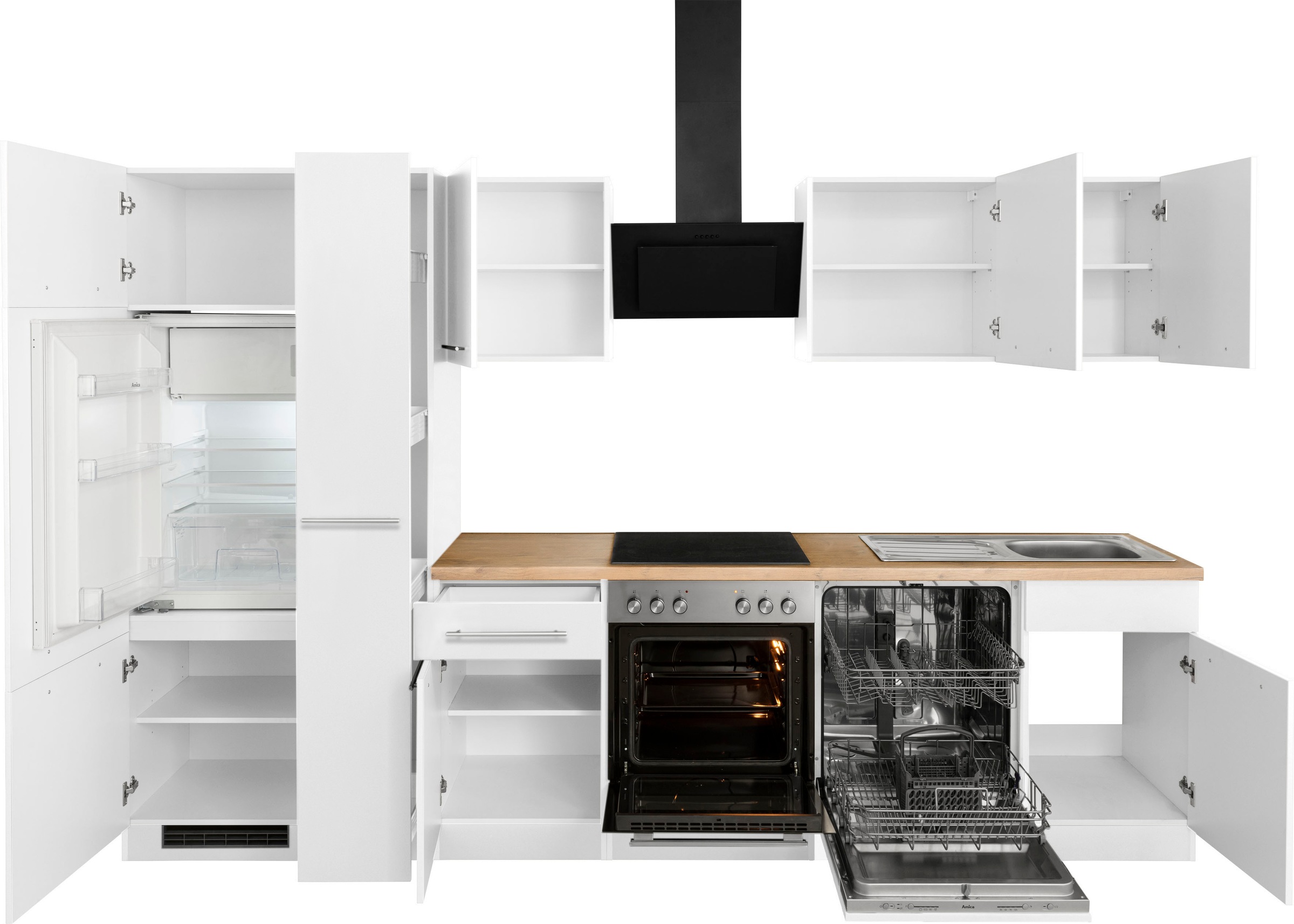 wiho Küchen Küchenzeile »Unna«, ohne 310 bestellen E-Geräte, BAUR cm | Breite