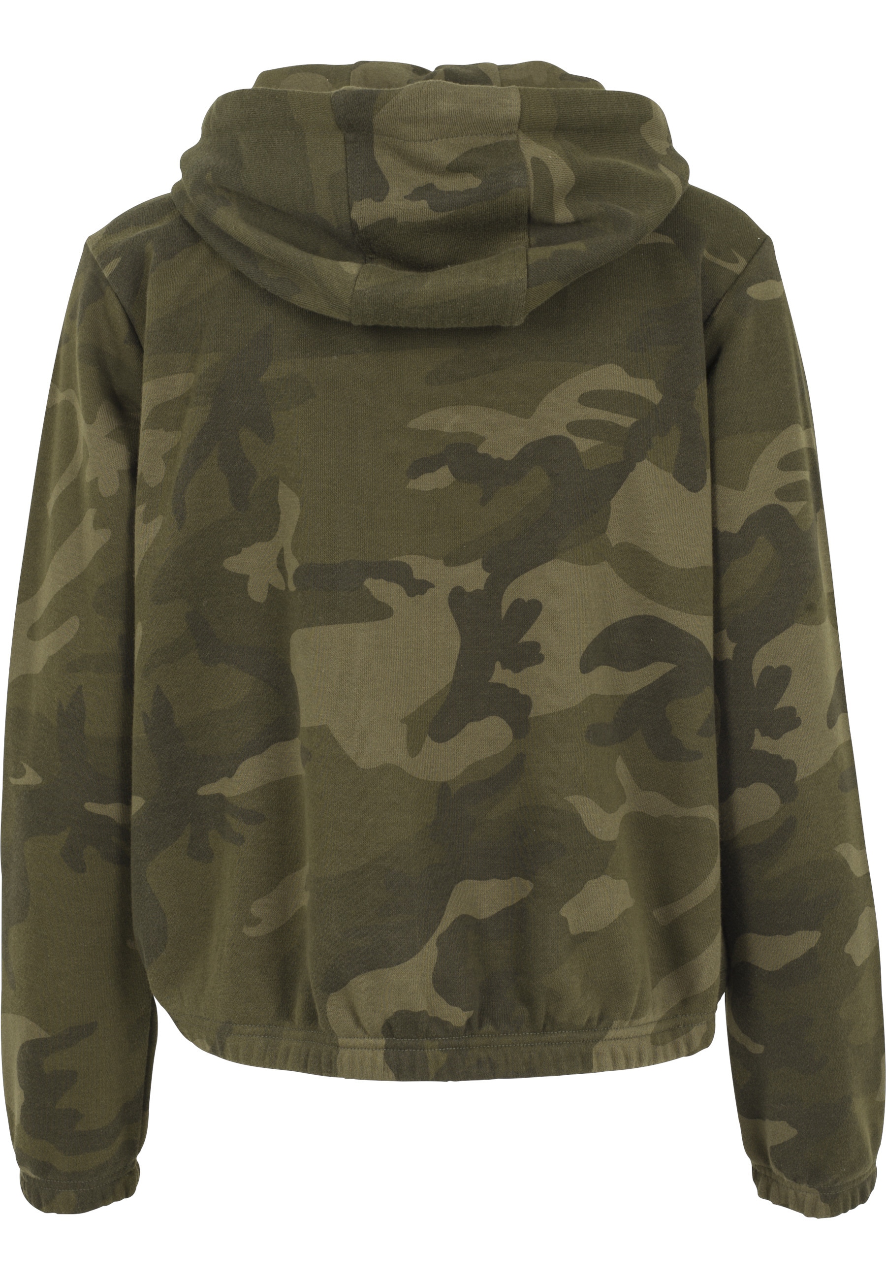 URBAN CLASSICS Rundhalspullover »Urban Classics Damen Ladies Camo Cropped Hoody« 1 Stk.