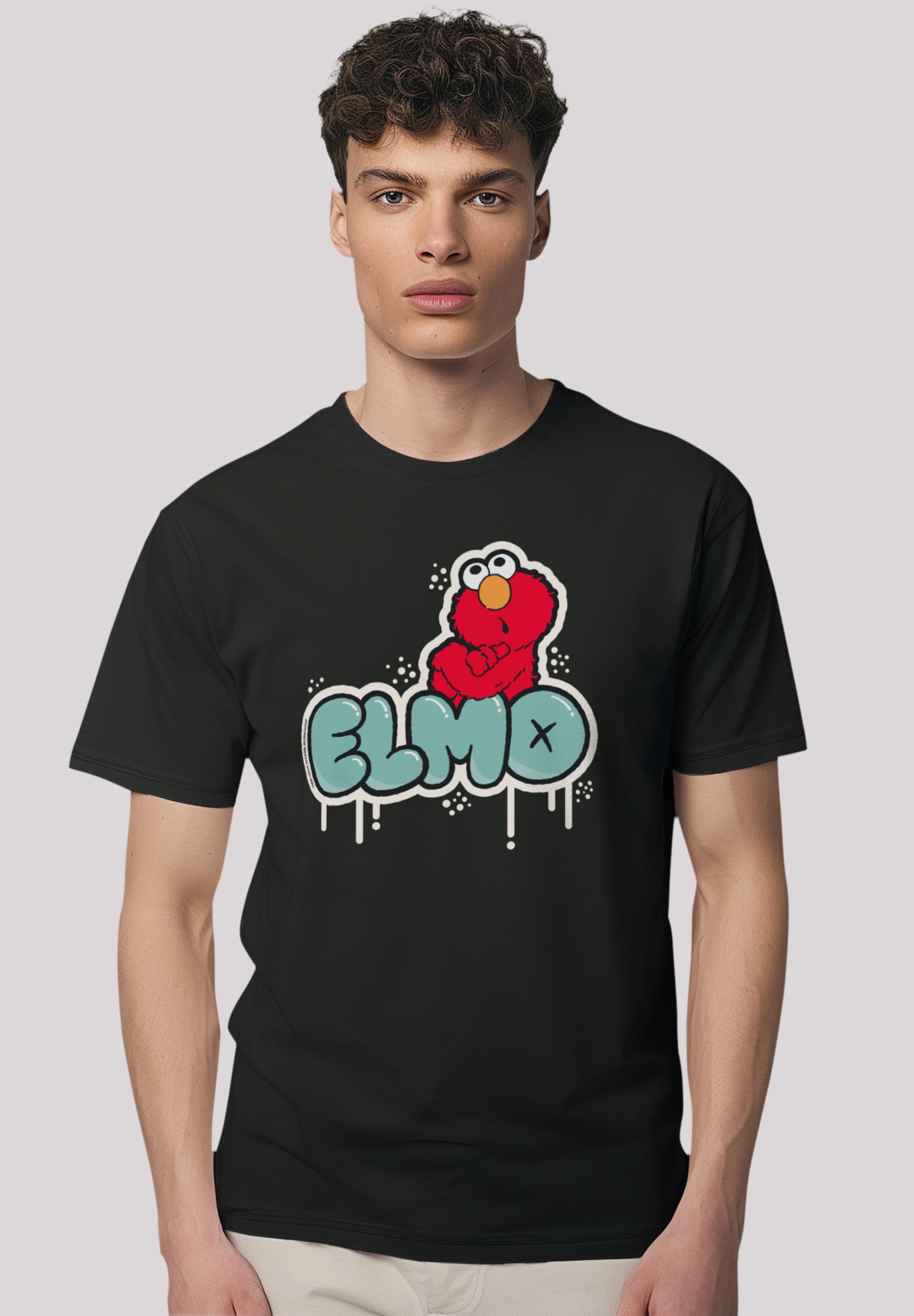 F4NT4STIC T-Shirt "Sesamstraße Elmo Graffiti", Premium Qualität,Nostalgie, günstig online kaufen