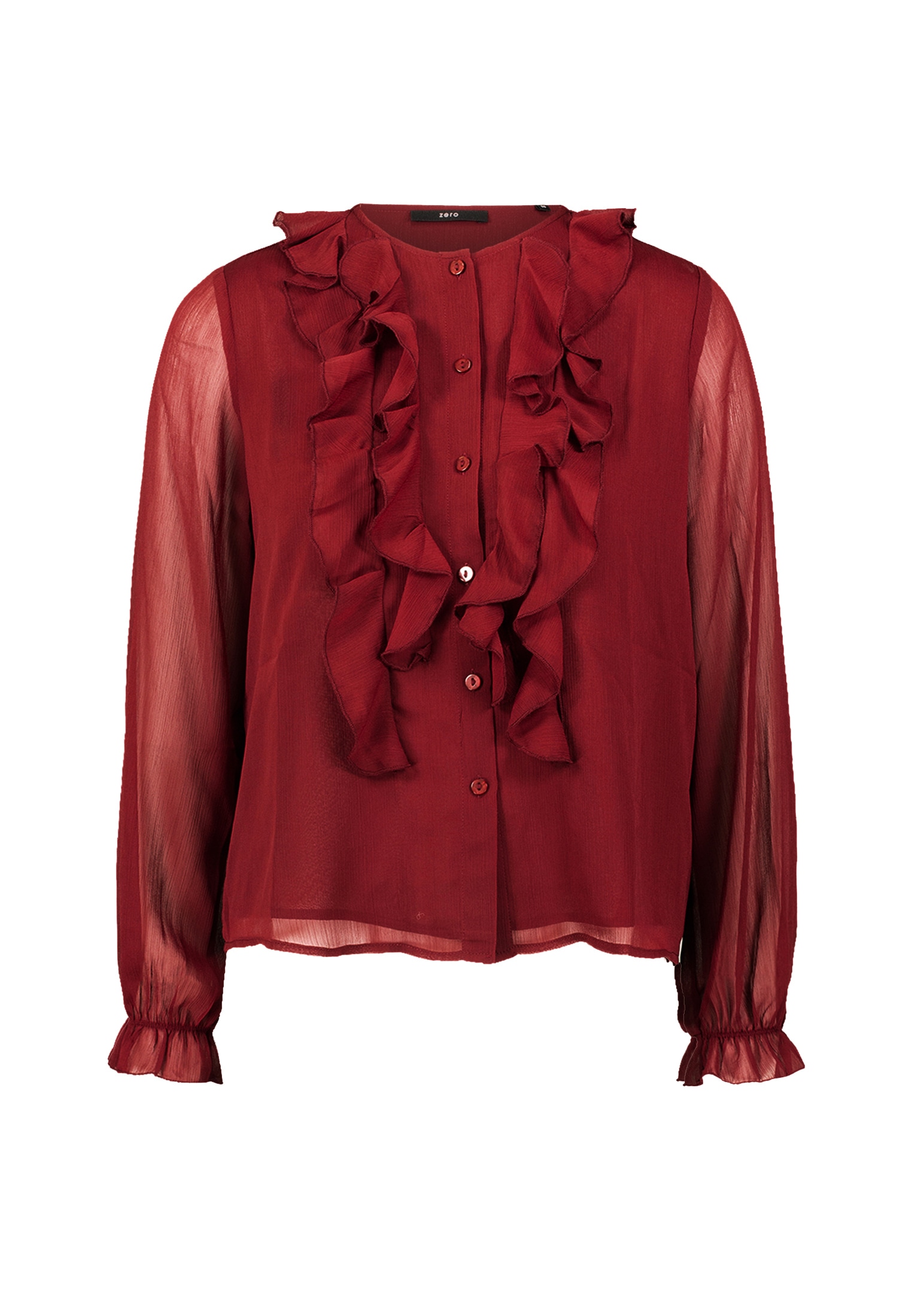 Zero Chiffonbluse »Damen mit Volants«