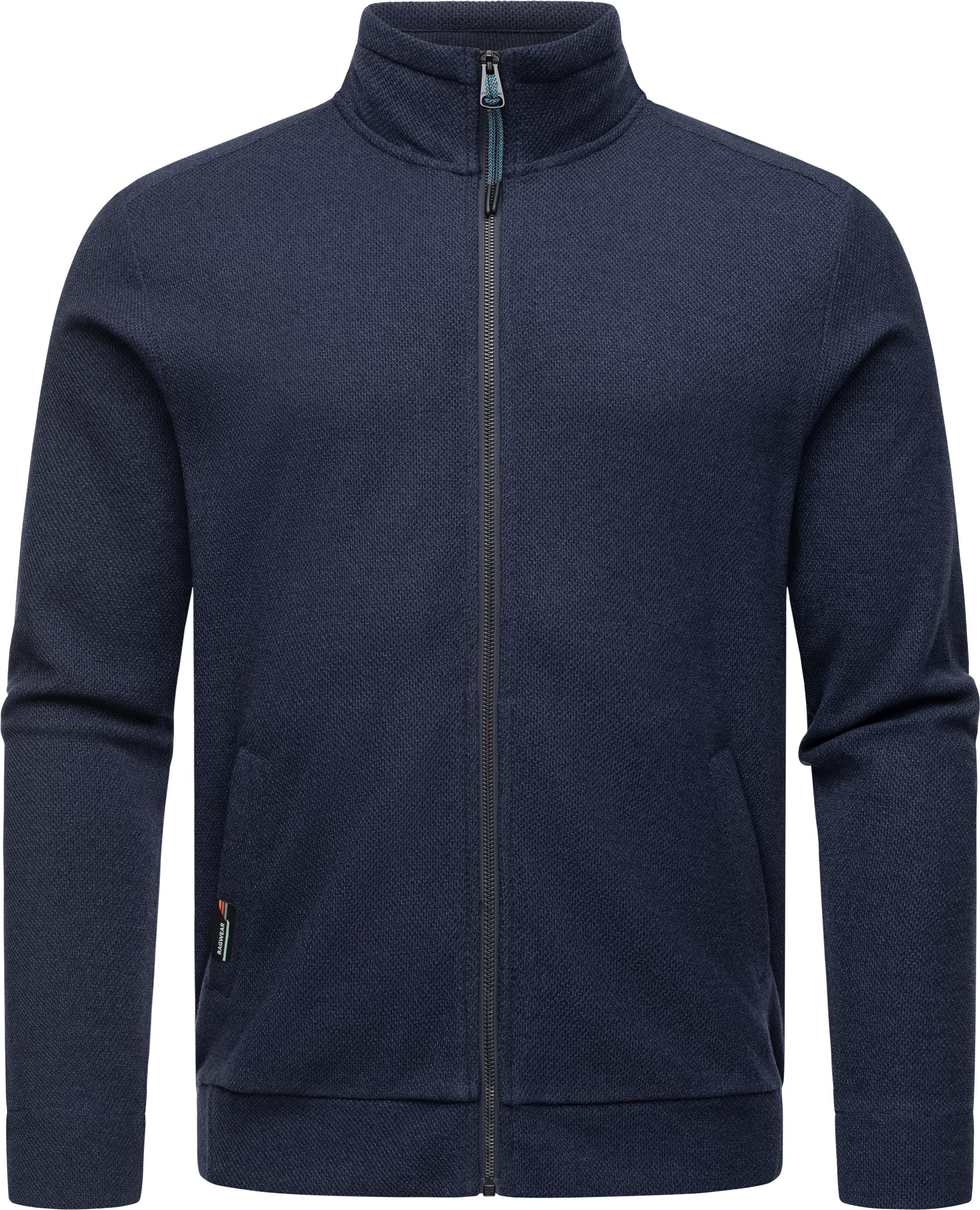 Ragwear Sweatjacke "Carlow", lässige Herren Kapuzenjacke mit Stehkragen