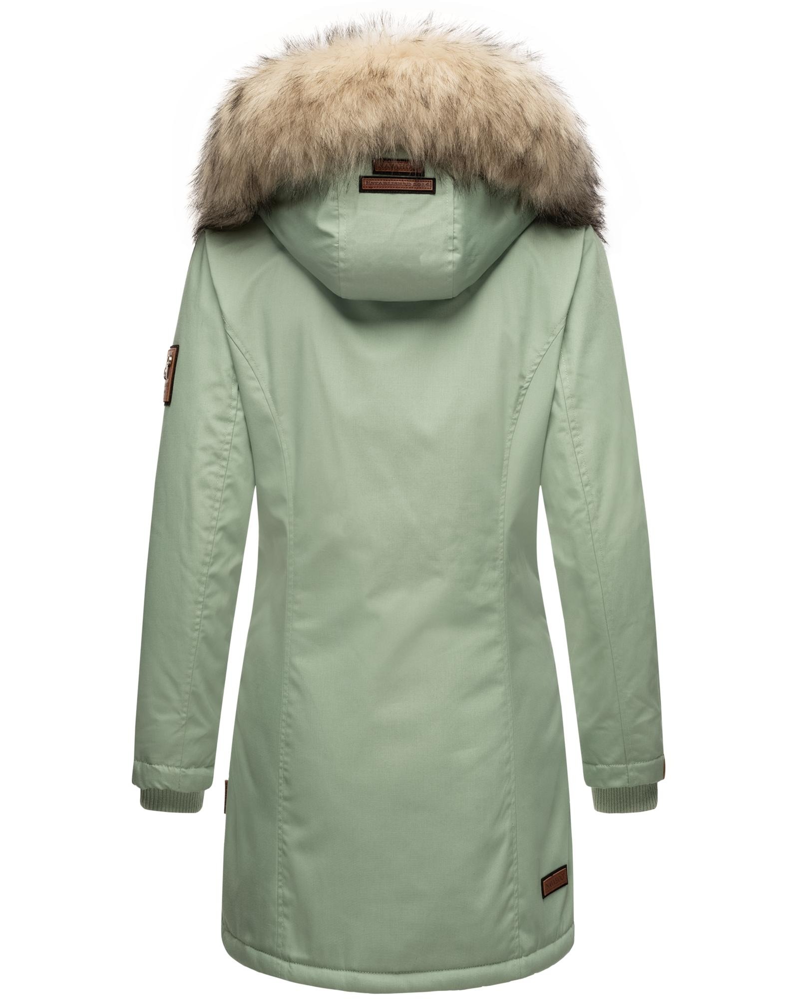 Navahoo Wintermantel »Cristal«, stylischer Damen Winterparka mit Kunstfell-Kapuze