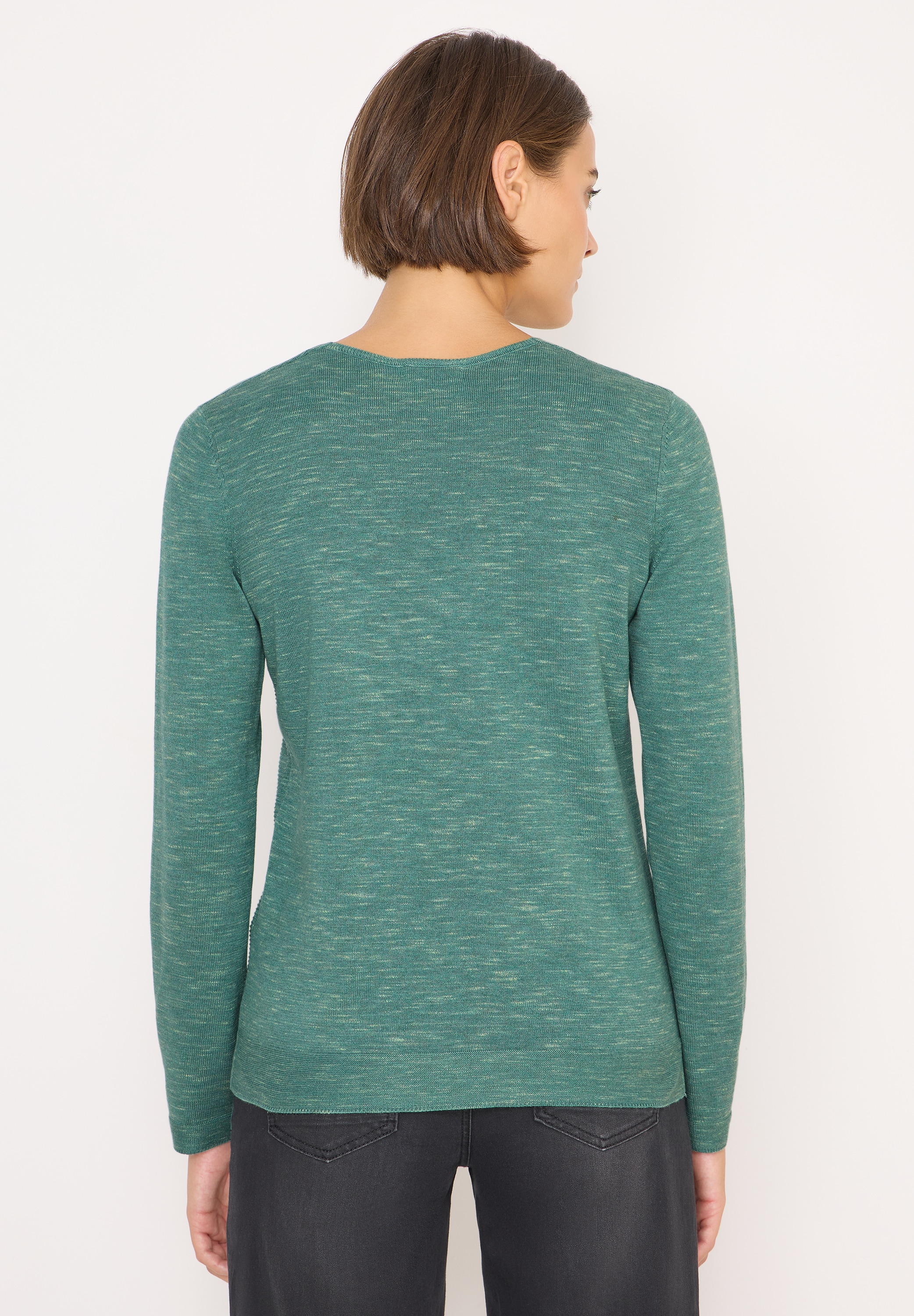 STREET ONE Strickpullover, im Melange Look