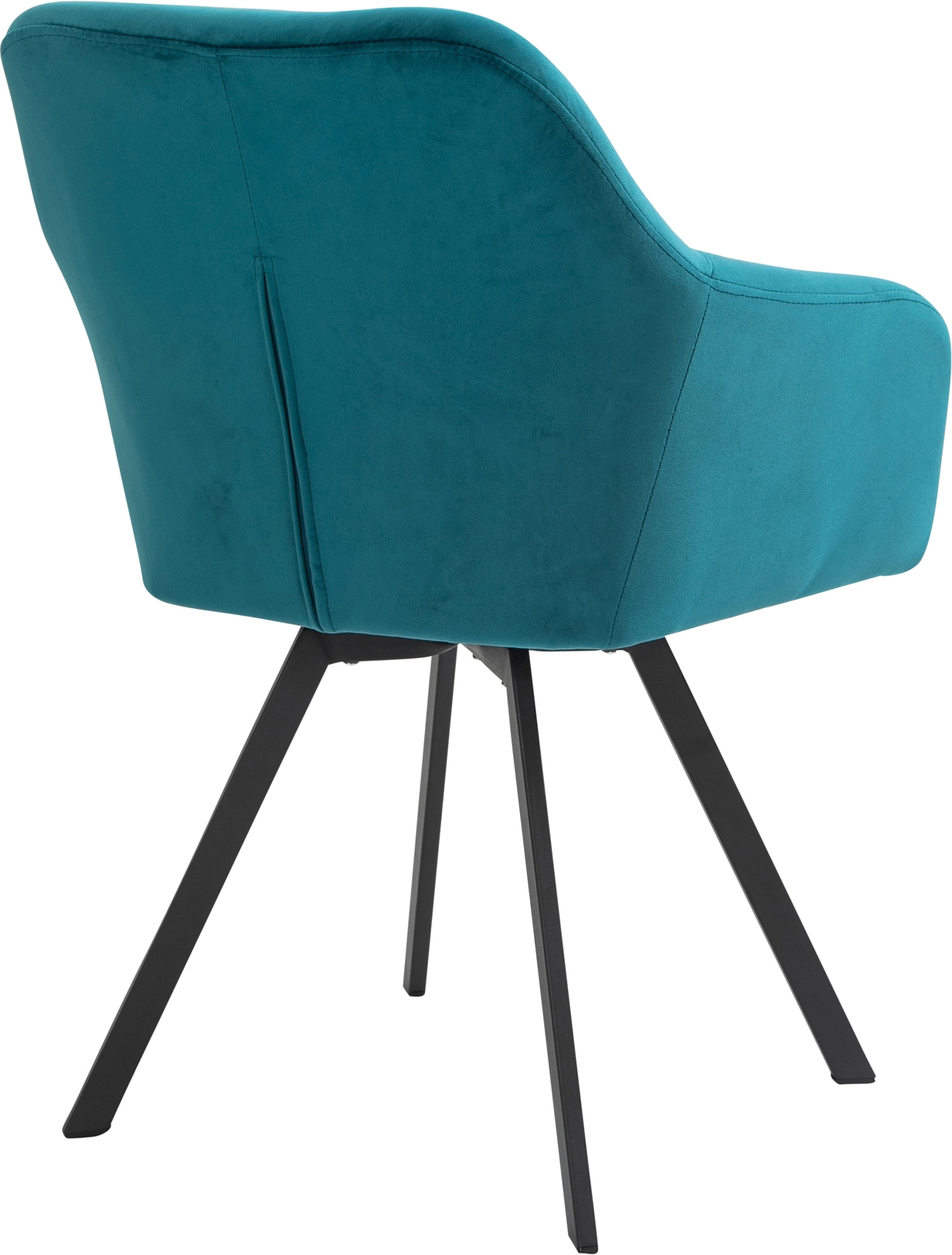 SalesFever Essgruppe, (Set, 5 tlg.), Stühle mit 360° Drehplatte, Tischplatte mit echter Baumkante