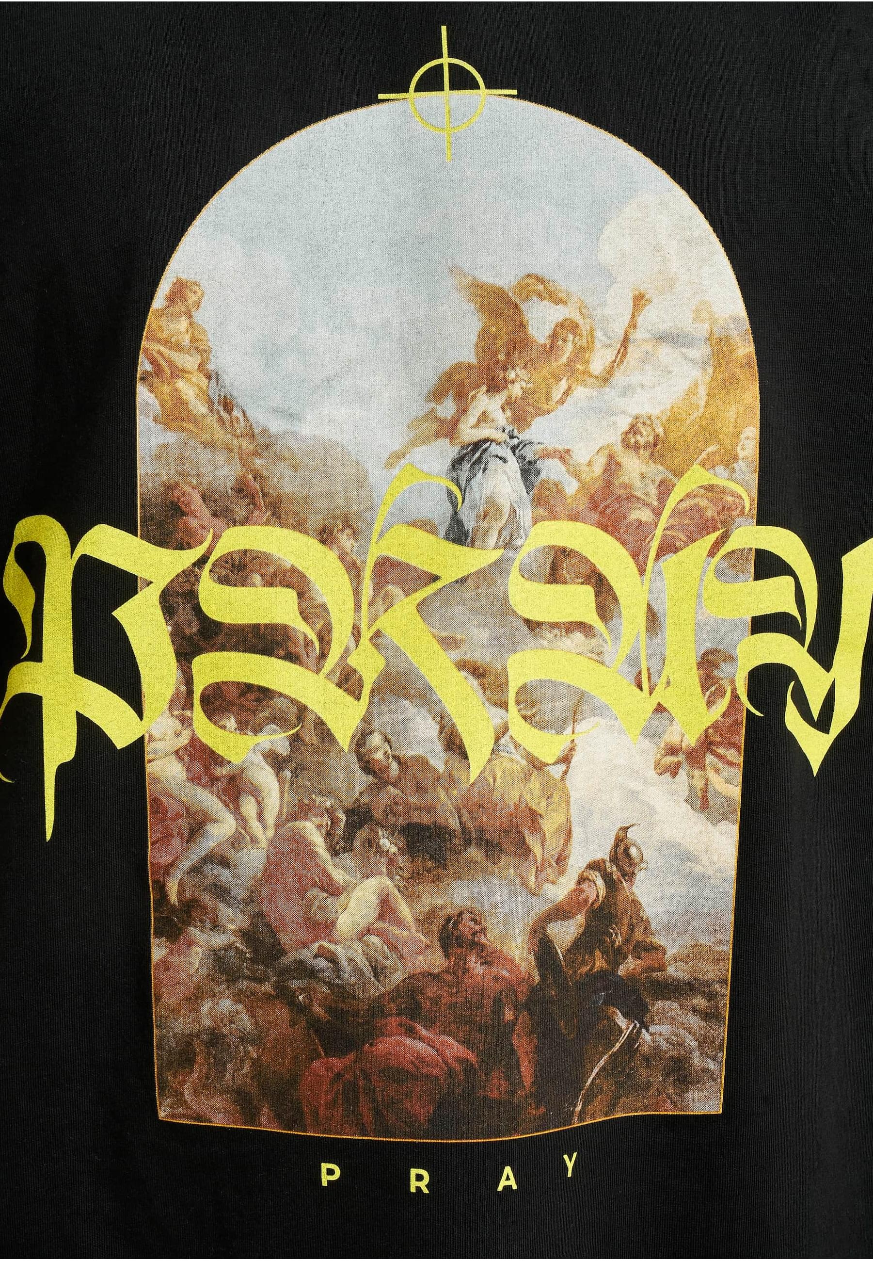MisterTee Kurzarmshirt »MisterTee Unisex Pray Painting Oversize Tee«, (1 tlg.)