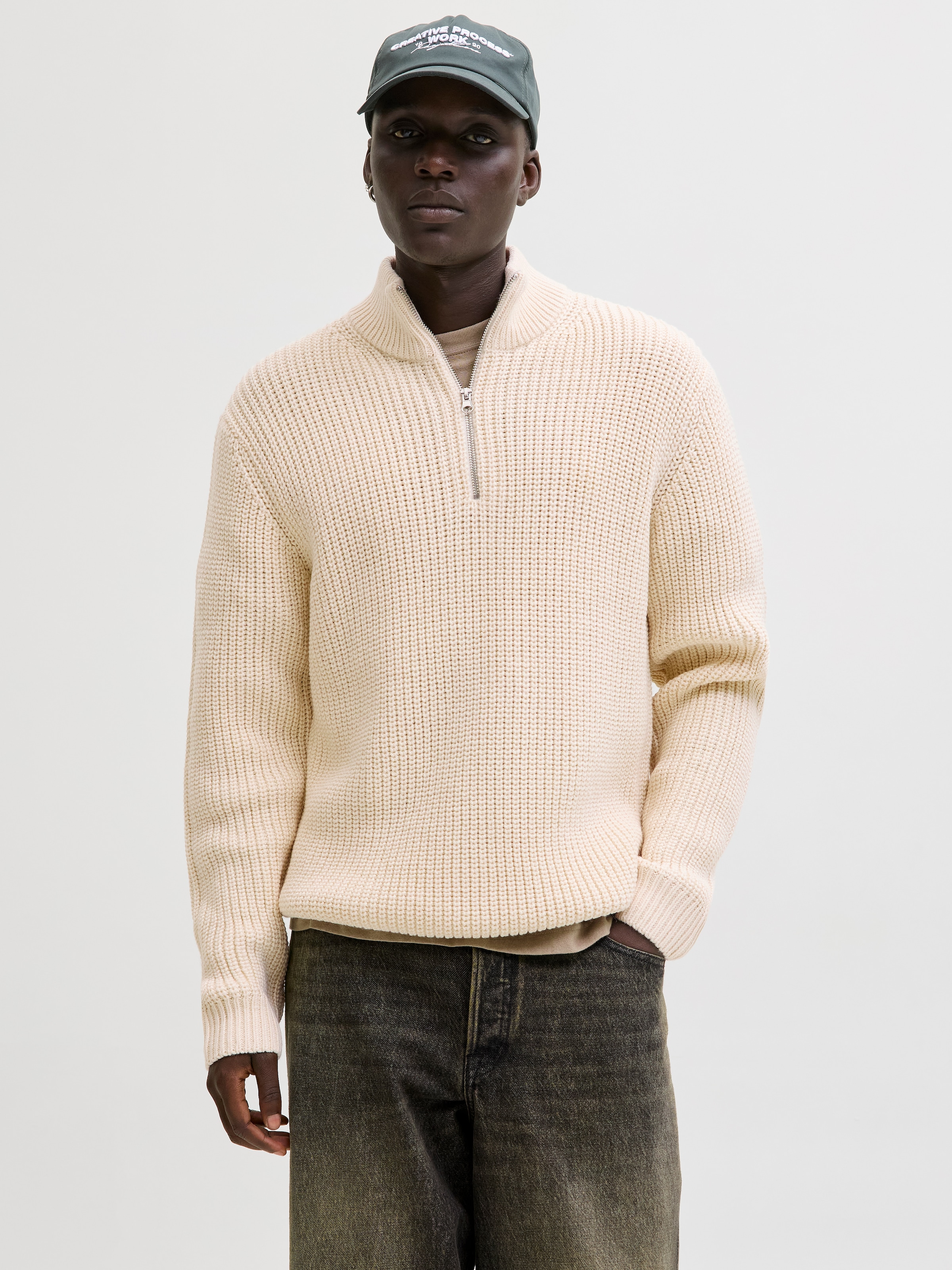 Jack & Jones Troyer "JORBLEECKER KNIT HALF ZIP BF" günstig online kaufen