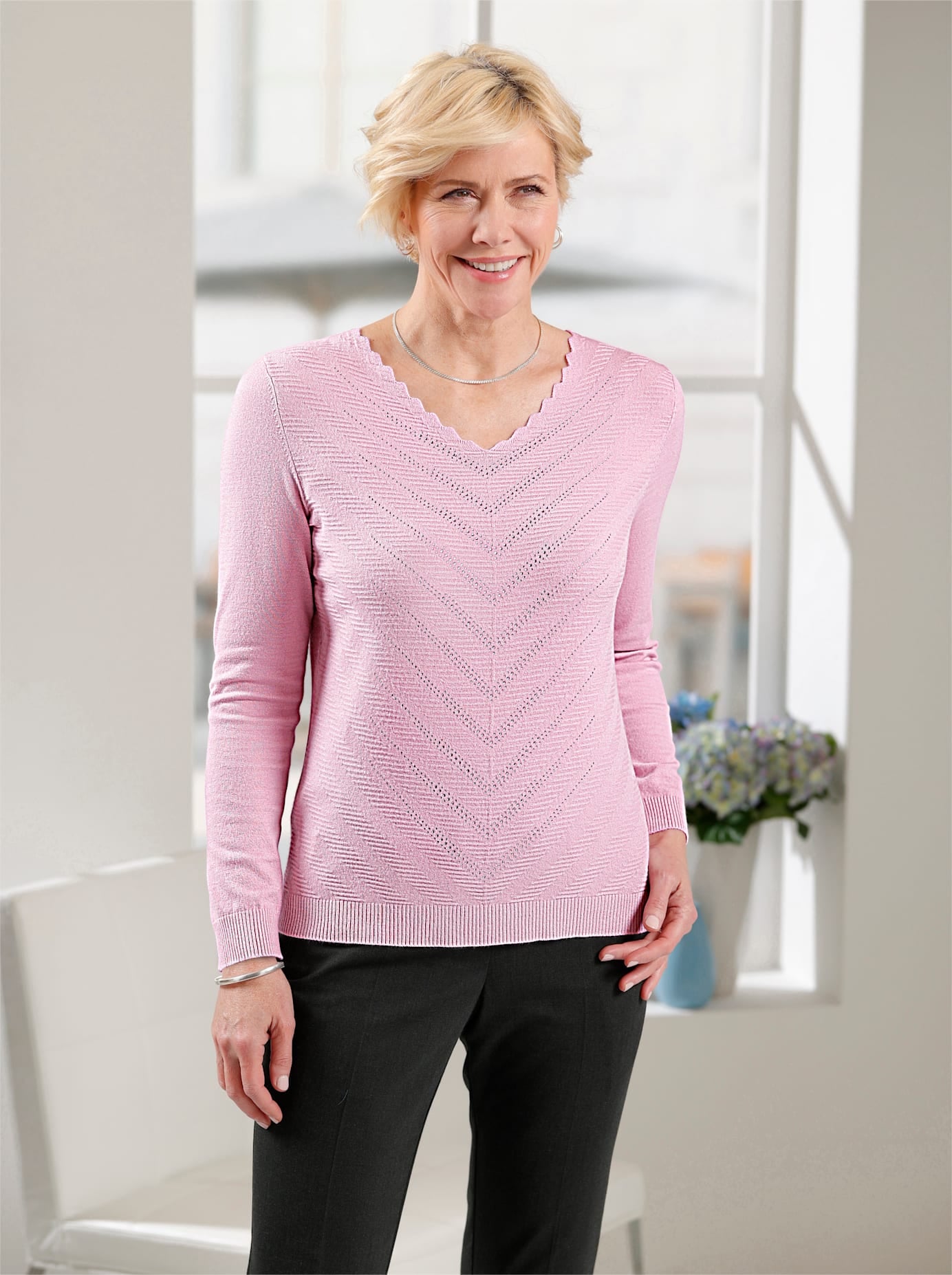 Classic V-Ausschnitt-Pullover "V-Pullover" günstig online kaufen