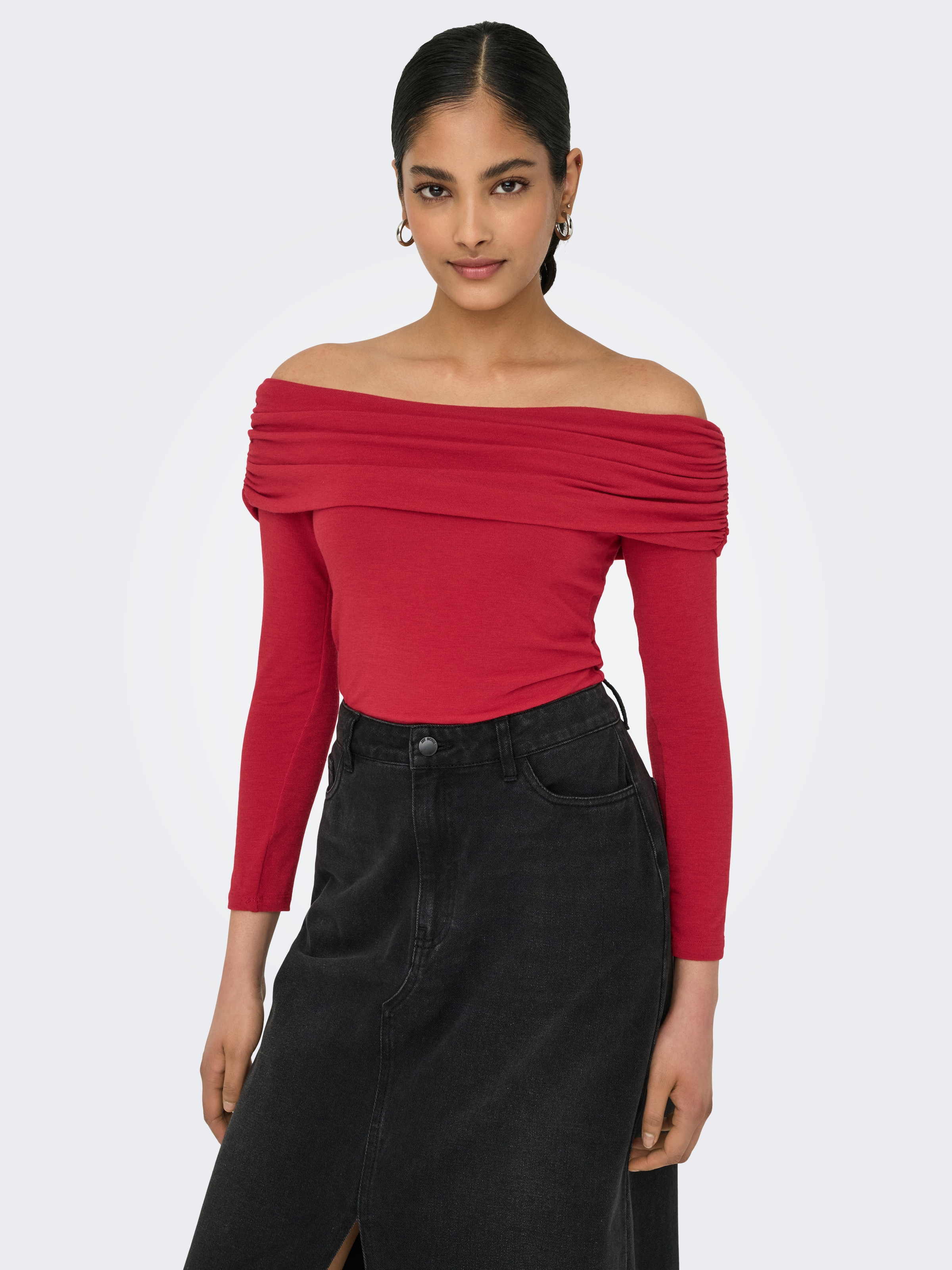 ONLY Langarmshirt »ONLGLAMOUR L/S OFF SHOULDER TOP CC JRS«