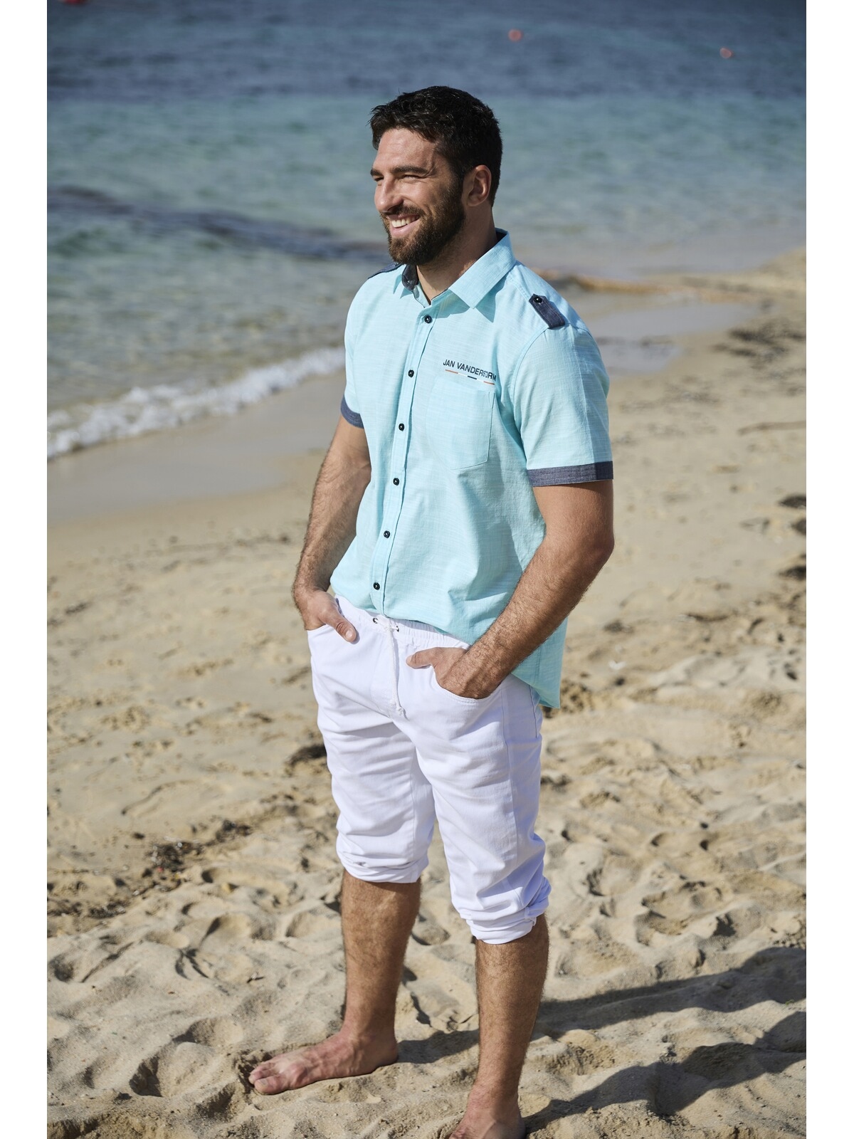 Jan Vanderstorm Kurzarmhemd »Kurzarmhemd MELFRED«, (1 tlg.), im sommerlichen Look