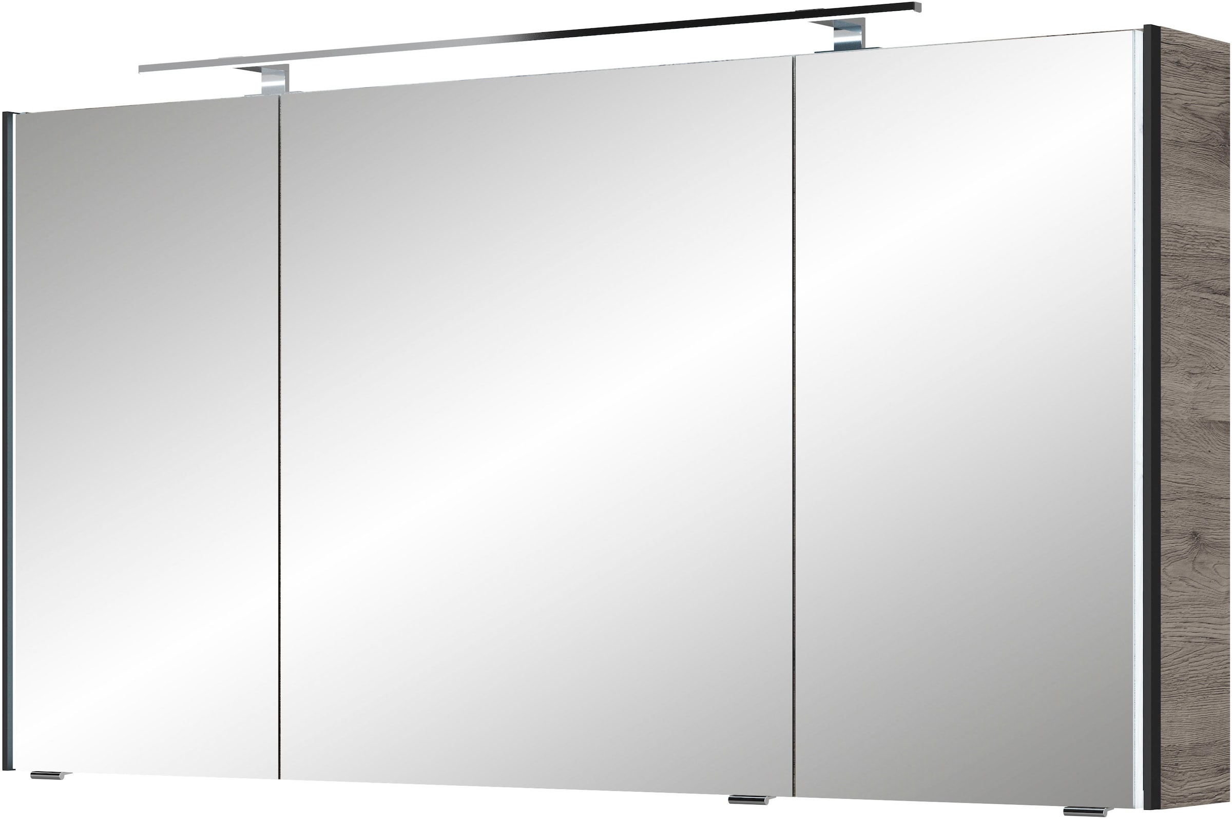 Saphir Spiegelschrank "Serie 7045 Badezimmer-Spiegelschrank inkl. LED-Beleuchtung, 3 Türen", Badschrank 133,2 cm breit, 