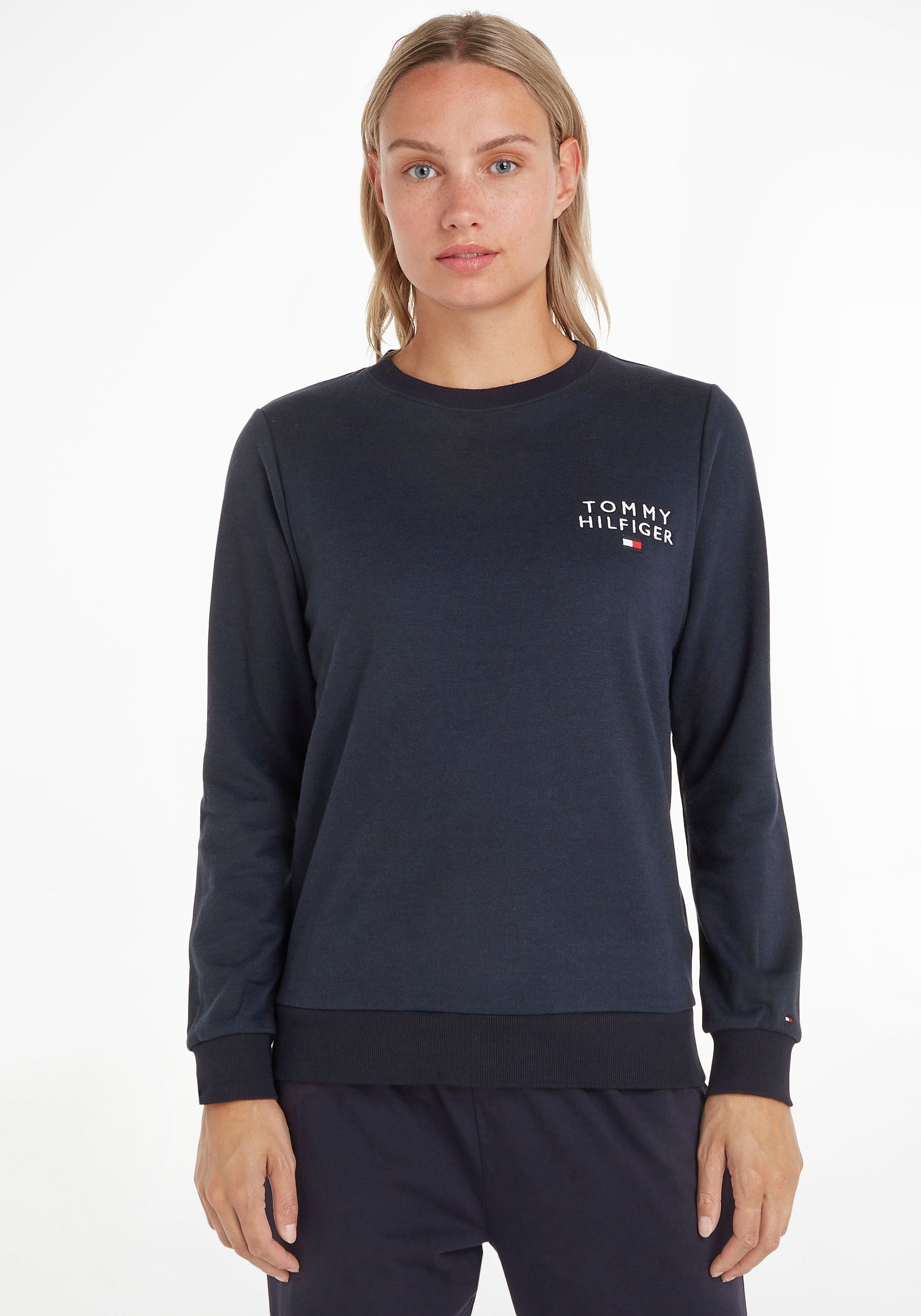 Tommy Hilfiger Underwear Rundhalspullover "TRACK TOP", mit Markenlabel