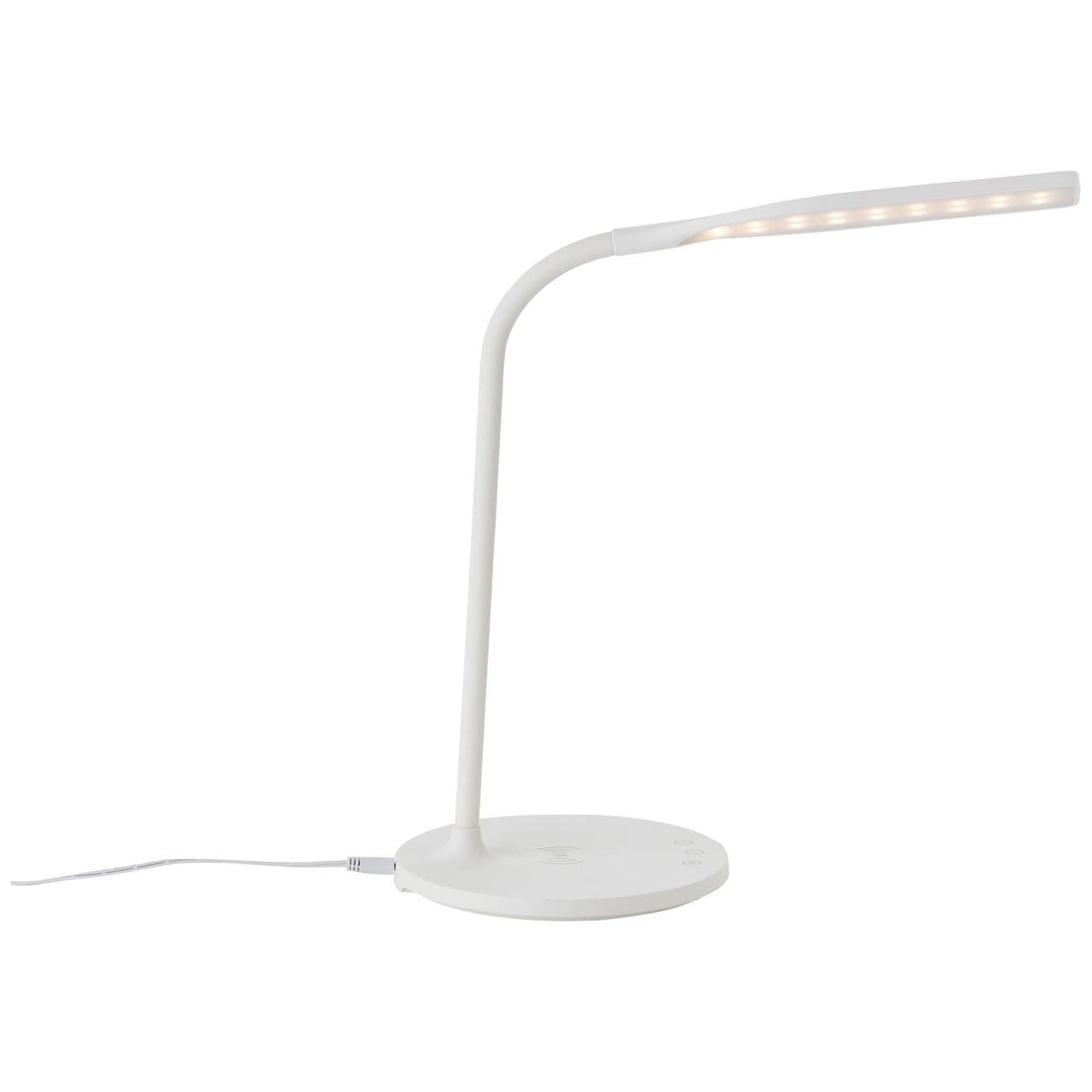 Brilliant Tischleuchte »Joni«, 1 flammig, Leuchtmittel LED-Modul | LED fest integriert, LED mit Induktionsladeschale weiß