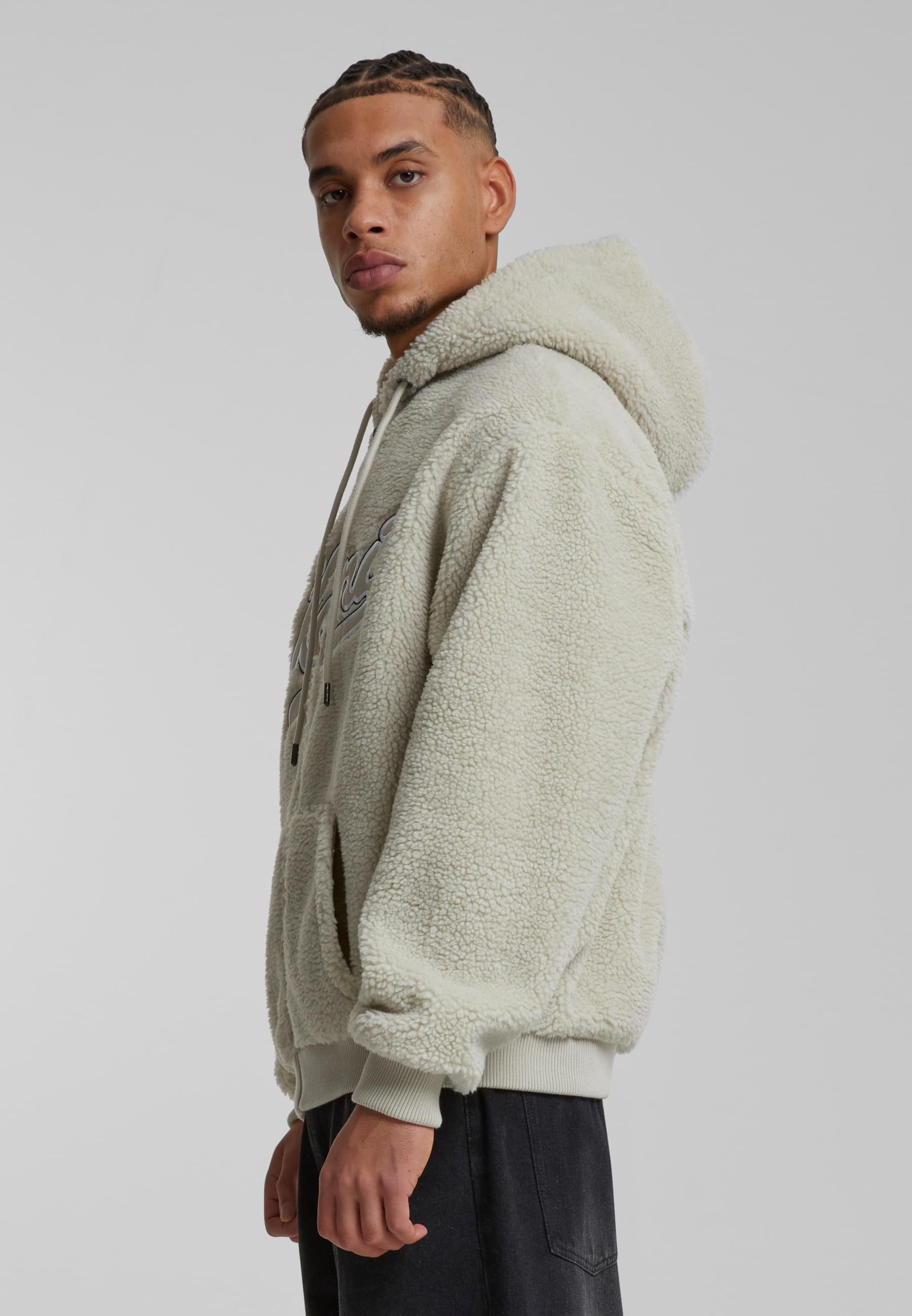 Karl Kani Sweatjacke »Karl Kani Herren KM223-001-2 Varsity OS Teddy Zip Hoodie cream«