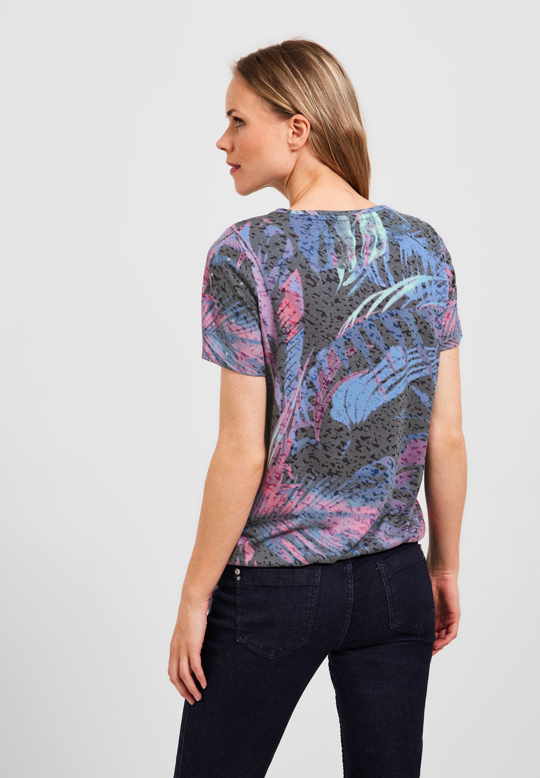BAUR | bestellen Print-Shirt, Cecil für mit U-Boot-Ausschnitt