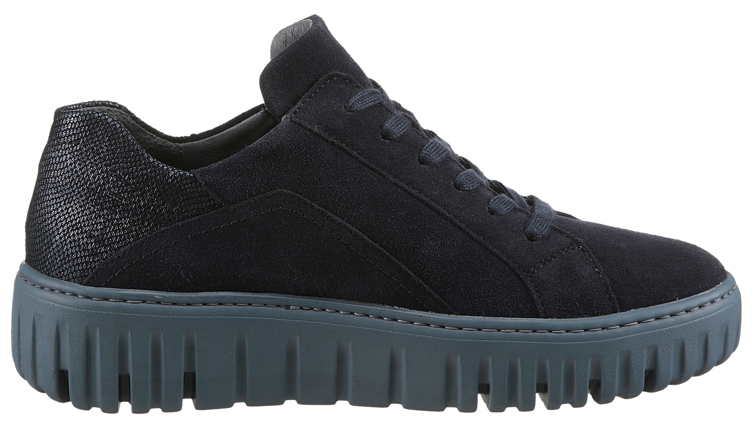 Waldläufer Plateausneaker »H-LIVIA«, Schnürschuh, Halbschuh, Komfortschuh mit herausnehmbarem Lederfußbett