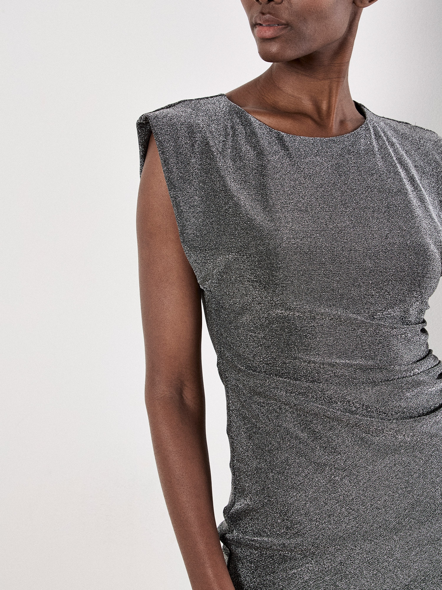 Apricot Partykleid »Glitzerkleid« mit Flügelärmeln