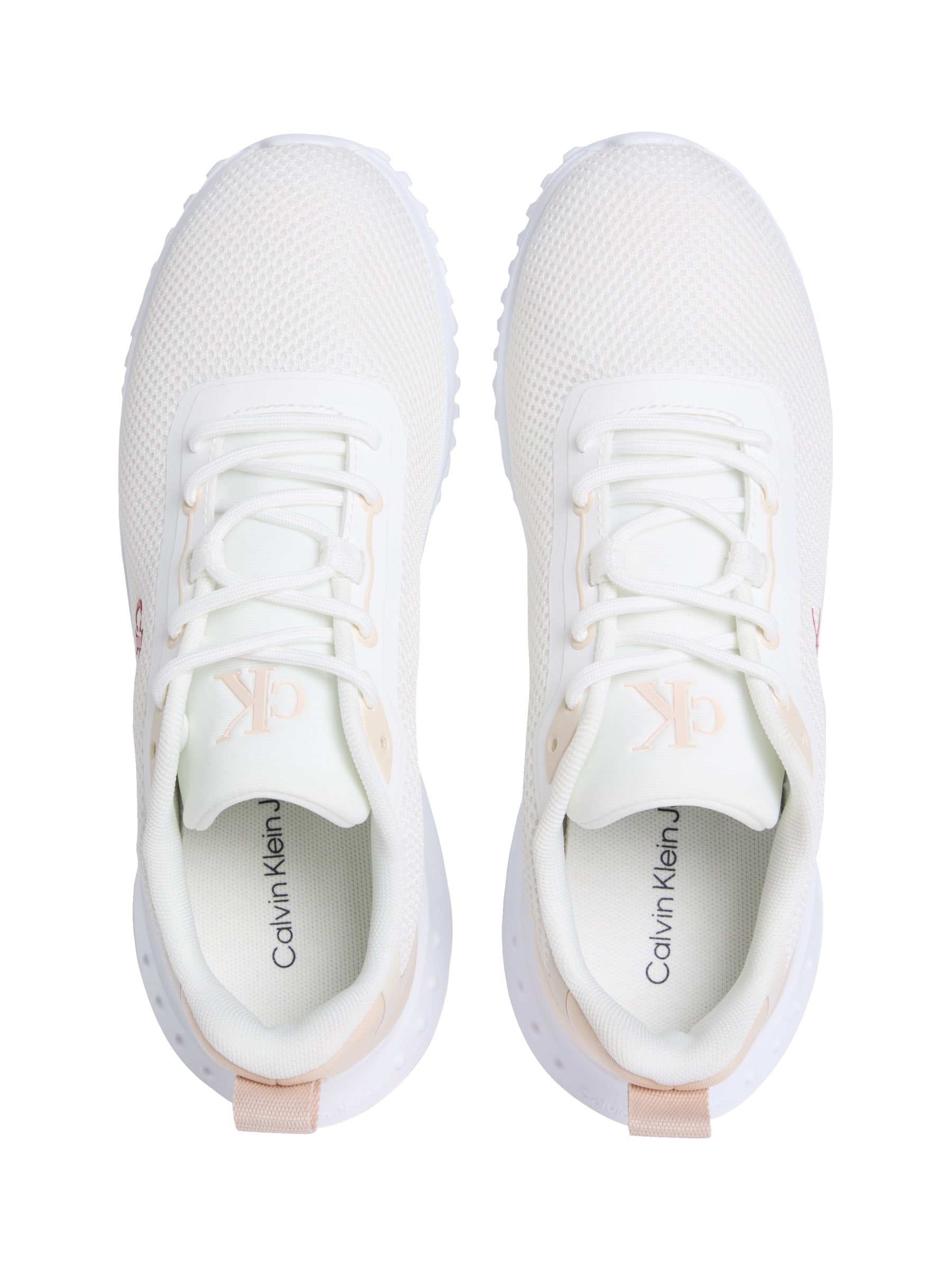 Calvin Klein Jeans Sneaker »EVA RUNNER L-UP MIX MESH LOGO CK«, Schnürschuh, Freizeitschuh, Halbschuh mit CK Logo an der Seite