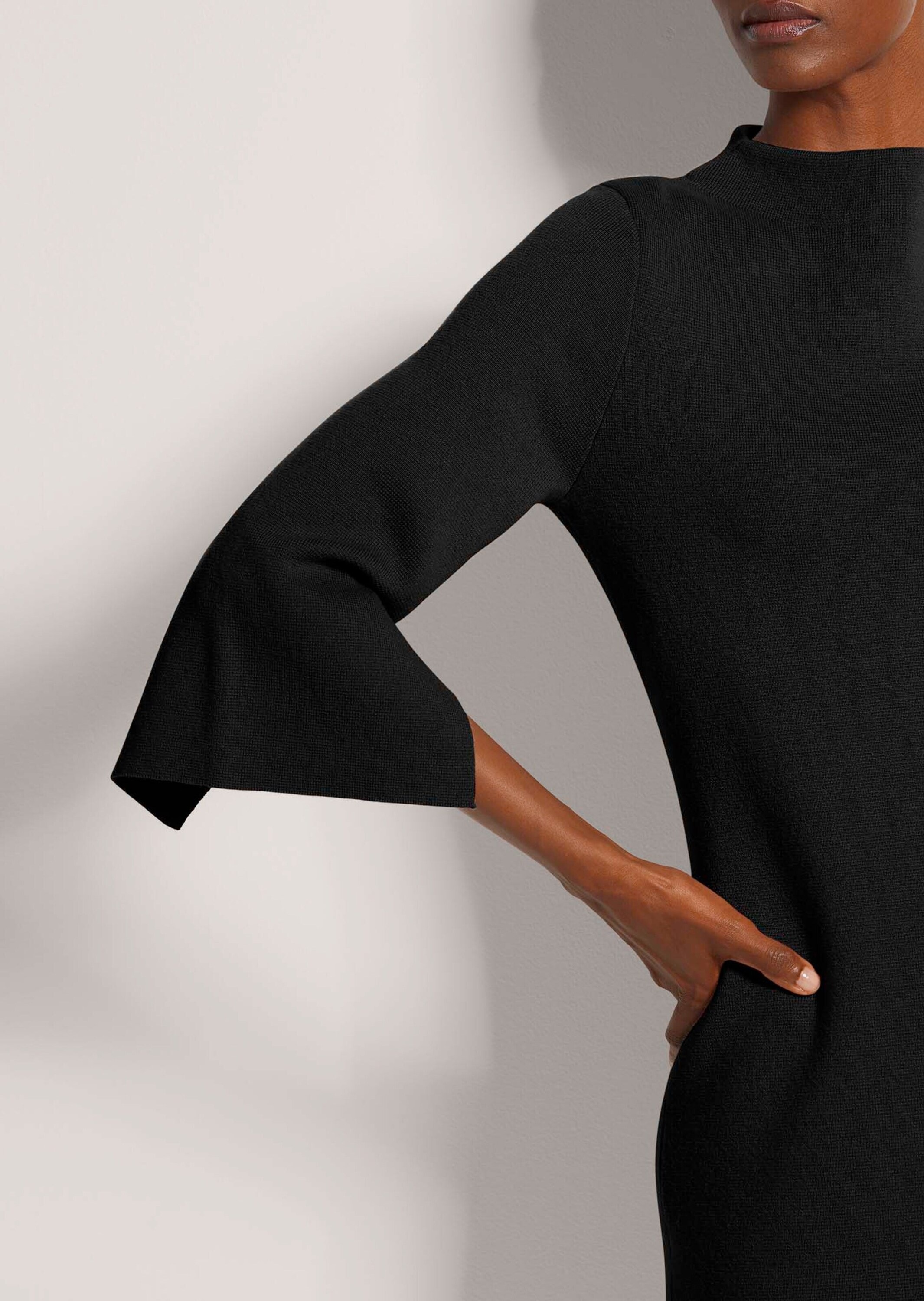 MADELEINE Strickkleid »Strickkleid Halbarm Kaschmir-Strickkleid in Midilänge«