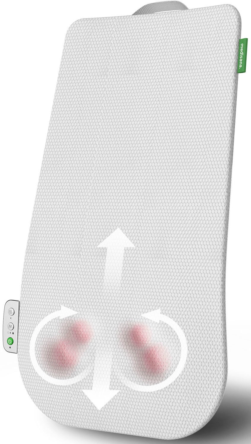 MEDISANA Shiatsu-Massagegerät "MC 600"weiß, Polyester, B:41,5cm H:68,5cm T:9,8cm, Massagegeräte, Shiatsu-Massage, Rotlicht- und Wärmefunktion,