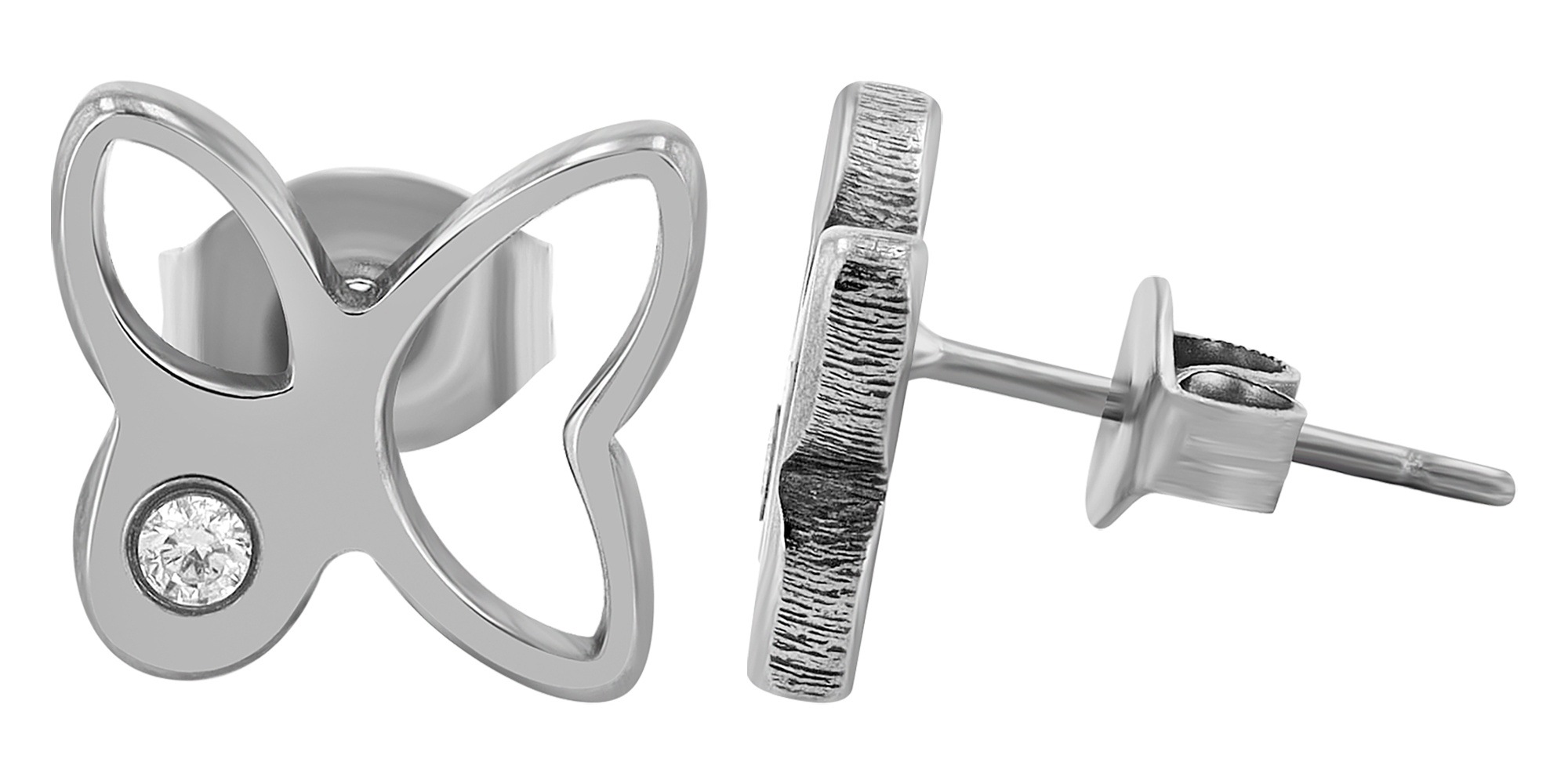 Adelia´s Paar Ohrhänger "Damen Ohrringe – Ohrstecker aus Titan mit Zirkonia günstig online kaufen