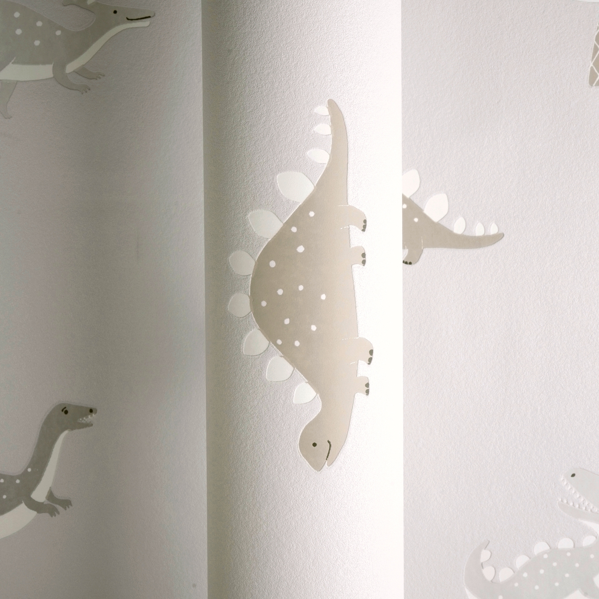 living walls Vliestapete »Kids Studio Dinosaurier – Vliestapete für Kinder« Motiv | grafisch | naturalistisch glatt Freundliche Dinosaurier und Palmen im modernen Scandi-Look