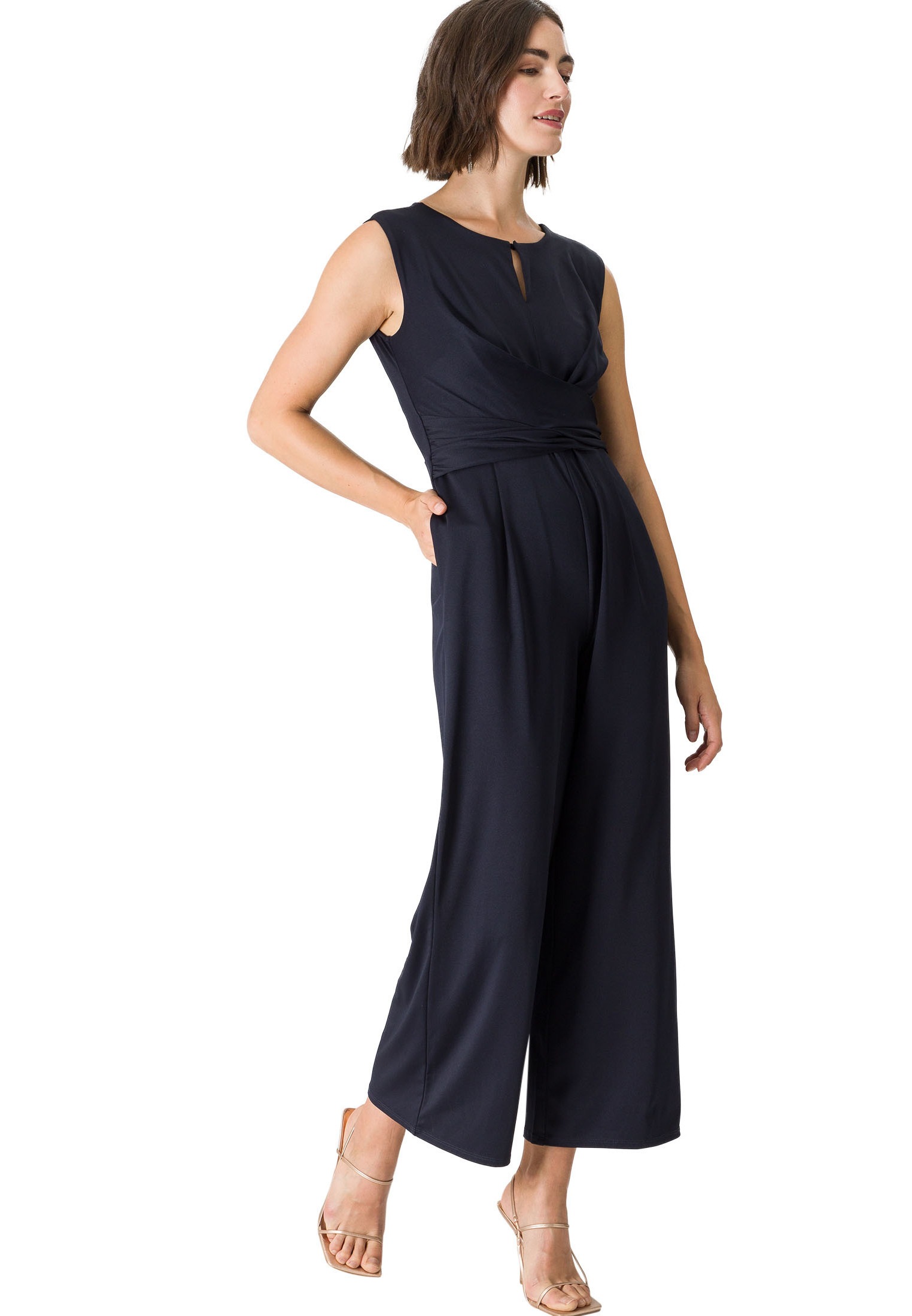 Zero Overall »zero Jumpsuit mit Raffung«, (1 tlg.), drapiert /gerafft