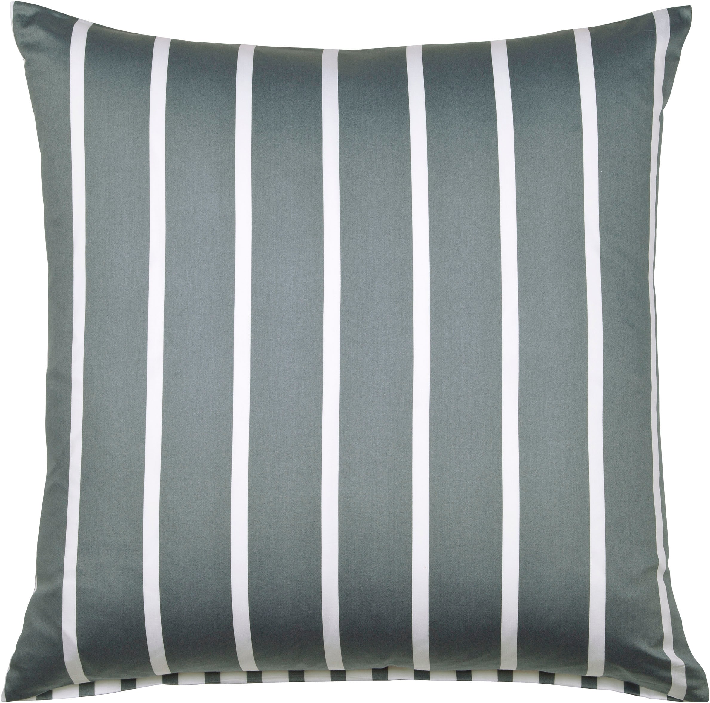 Kissenbezug JANINE, B:80cm L:80cm, grau, Mako-Satin, Obermaterial: 100% Baumwolle, Kissenbezüge, "modernclassic 39028-28", mit Reißverschluss