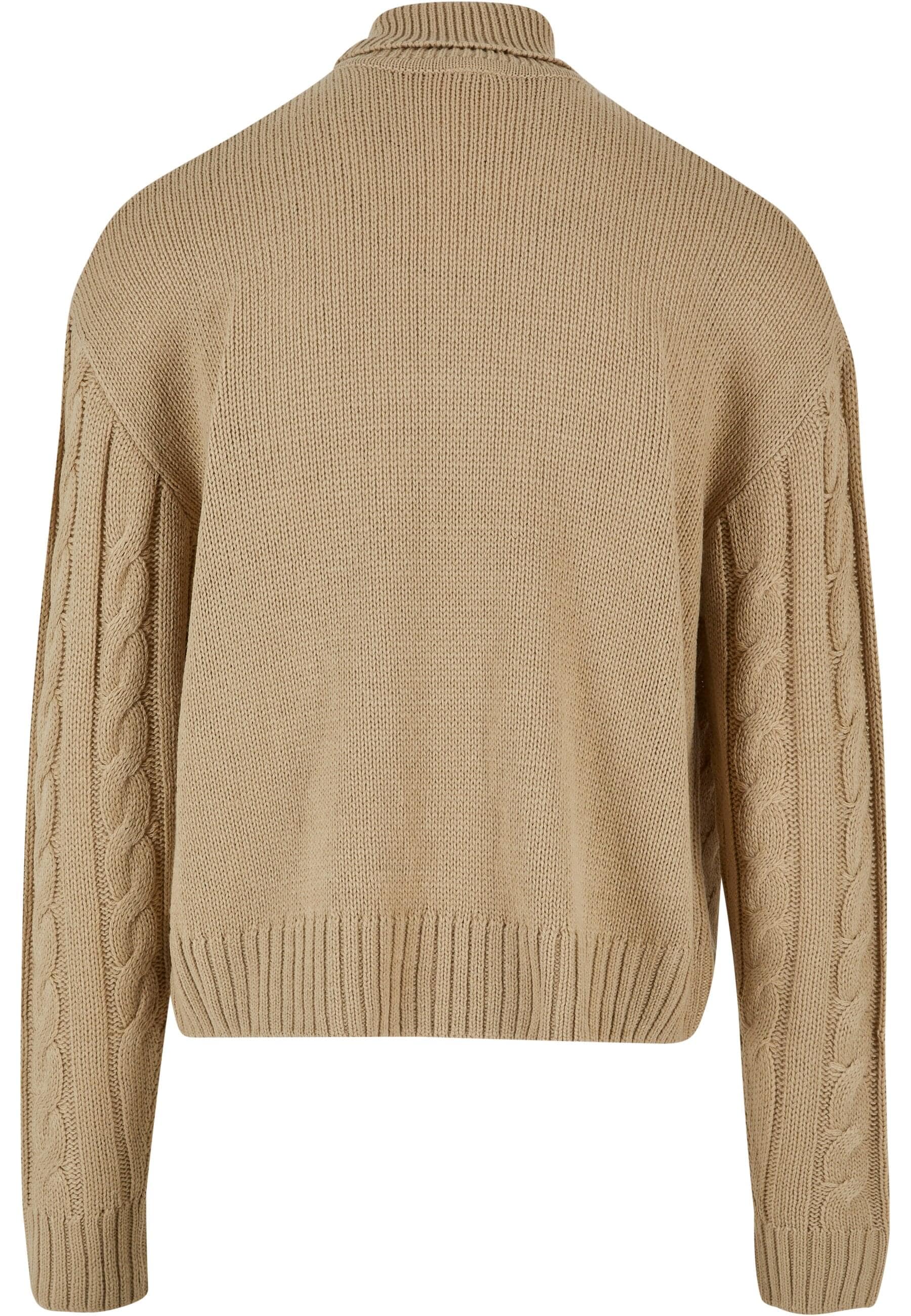 URBAN CLASSICS Rundhalspullover »Urban Classics Herren Boxy Roll Neck Sweater«, (1 tlg.)