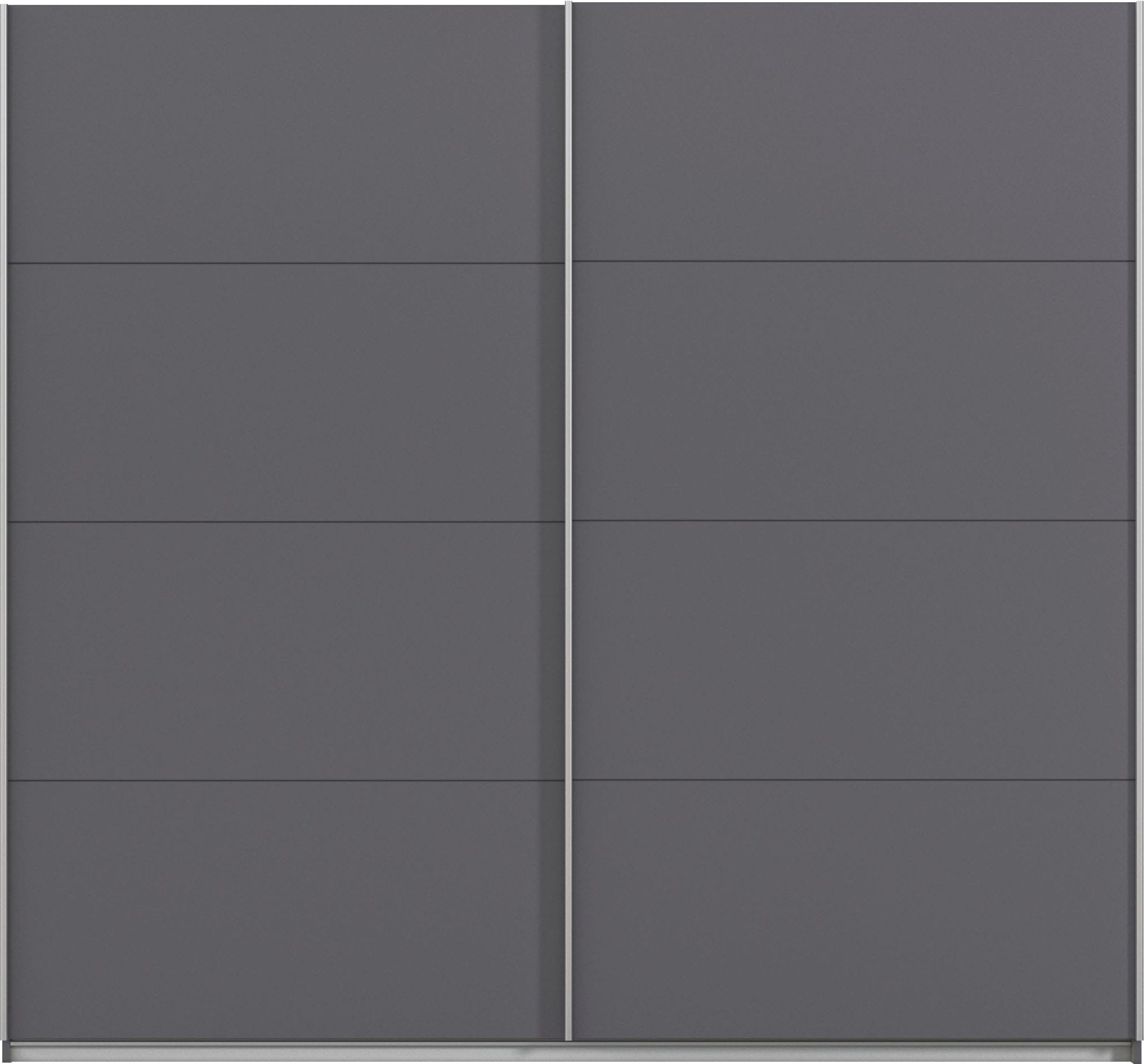 INOSIGN BY RAUCH Schwebetürenschrank »Kleiderschrank Schrank Garderobe Schlafzimmerschrank THANOS«, (in 3 verschiedenen Ausstattungen BASIC/CLASSIC/PREMIUM), Optional mit Spiegel, Metall-Griffleisten alufarben MADE IN GERMANY