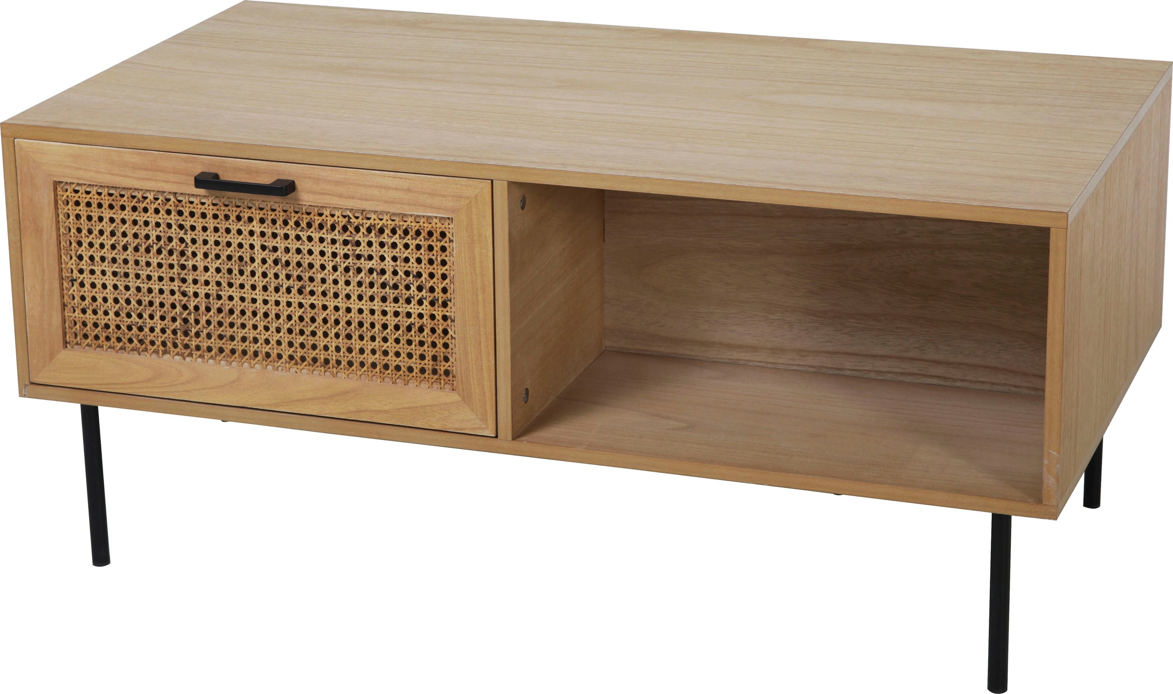 Möbilia Couchtisch "Ailis" Je 1 Schublade, 1 offenes Fach auf beiden Seiten günstig online kaufen