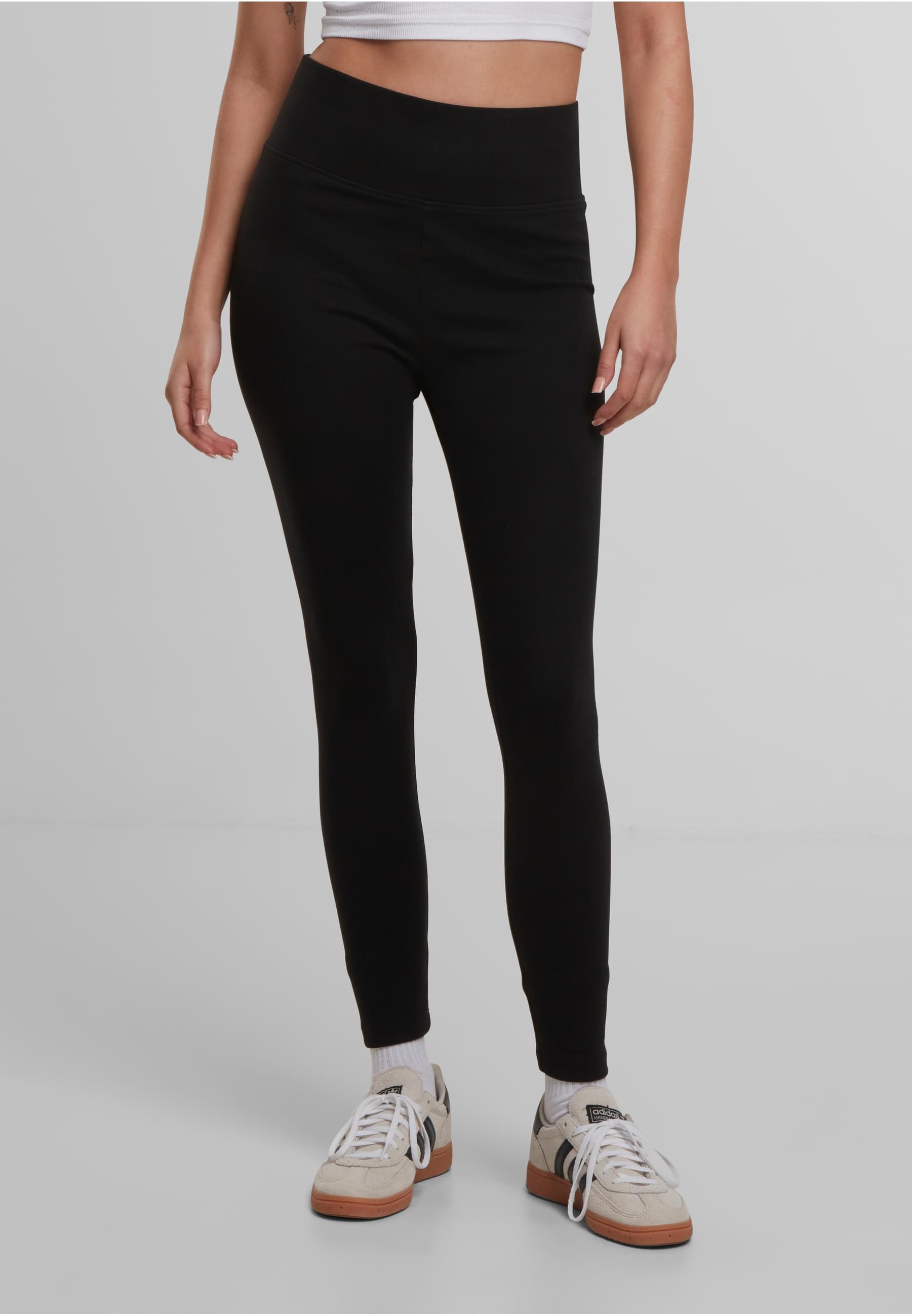 URBAN CLASSICS Leggings »Urban Classics Damen Ladies High Waist Jersey Leggings 2-Pack«, (1 tlg.)